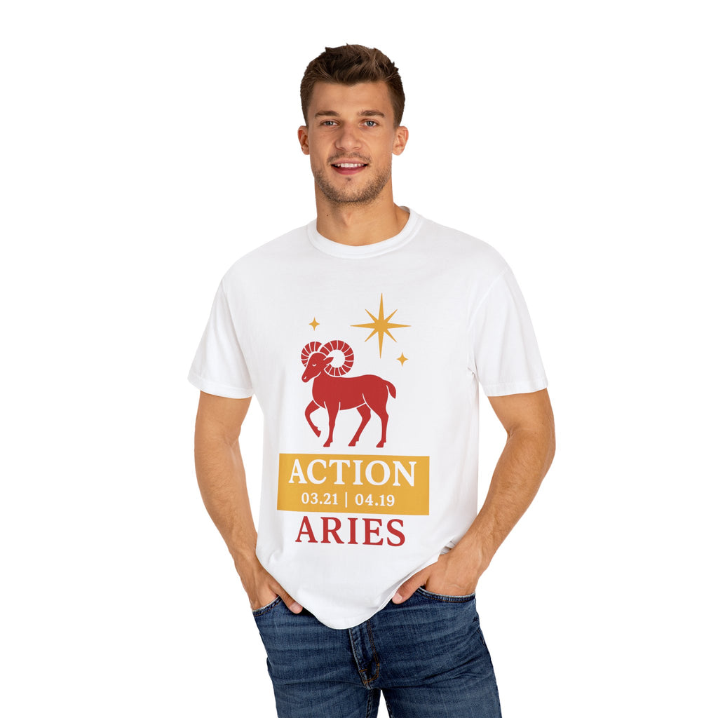 Aries Zodiac Unisex T-shirt | Action | Born on 03.21 to 04.19