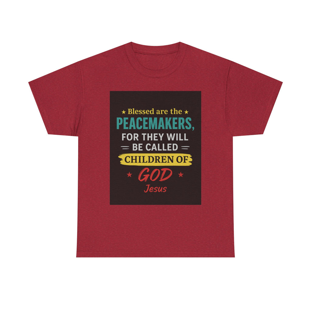 Christian Peacemaker Tee, Blessed are the Peacemakers Shirt, Faith-Based