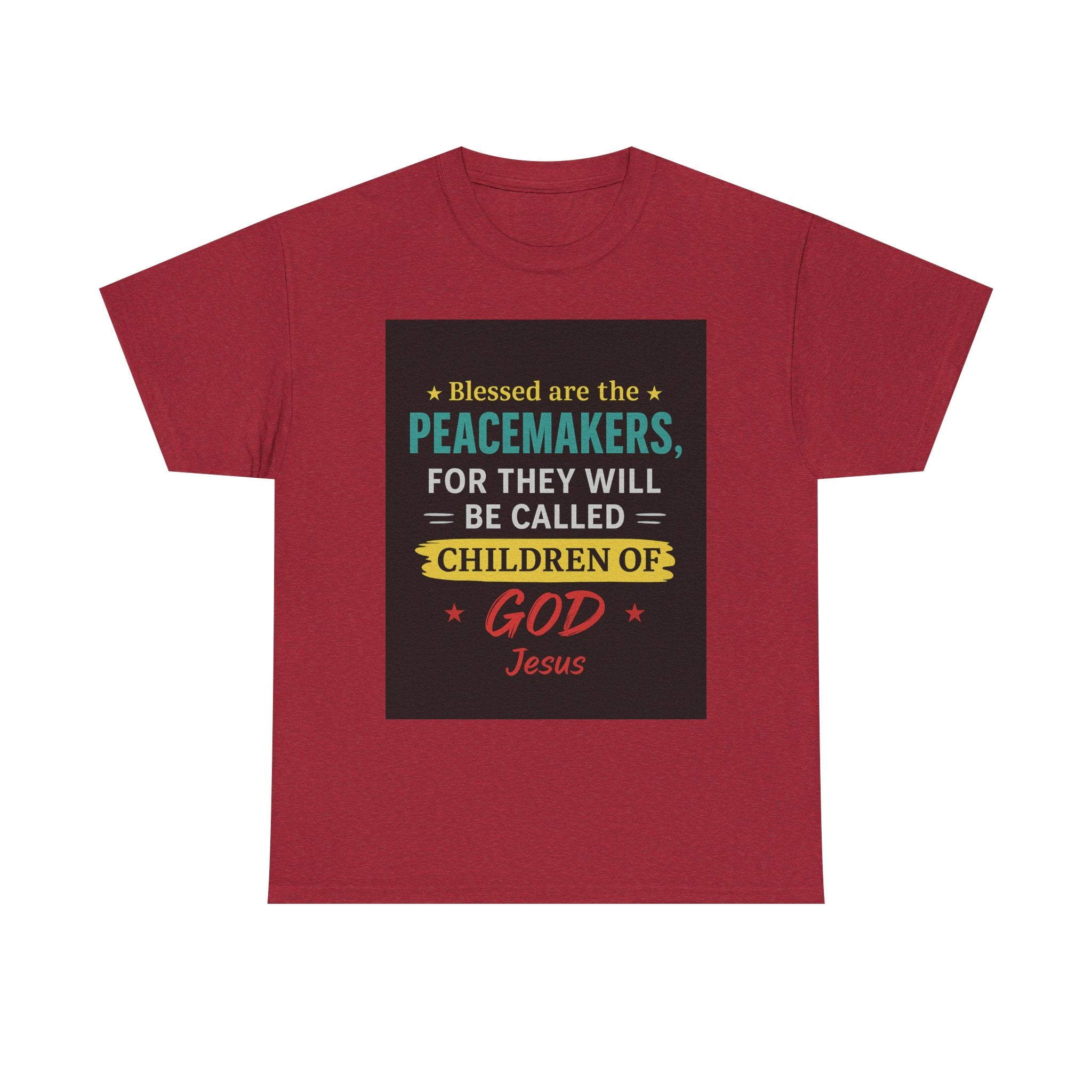Christian Peacemaker Tee, Blessed are the Peacemakers Shirt, Faith-Based