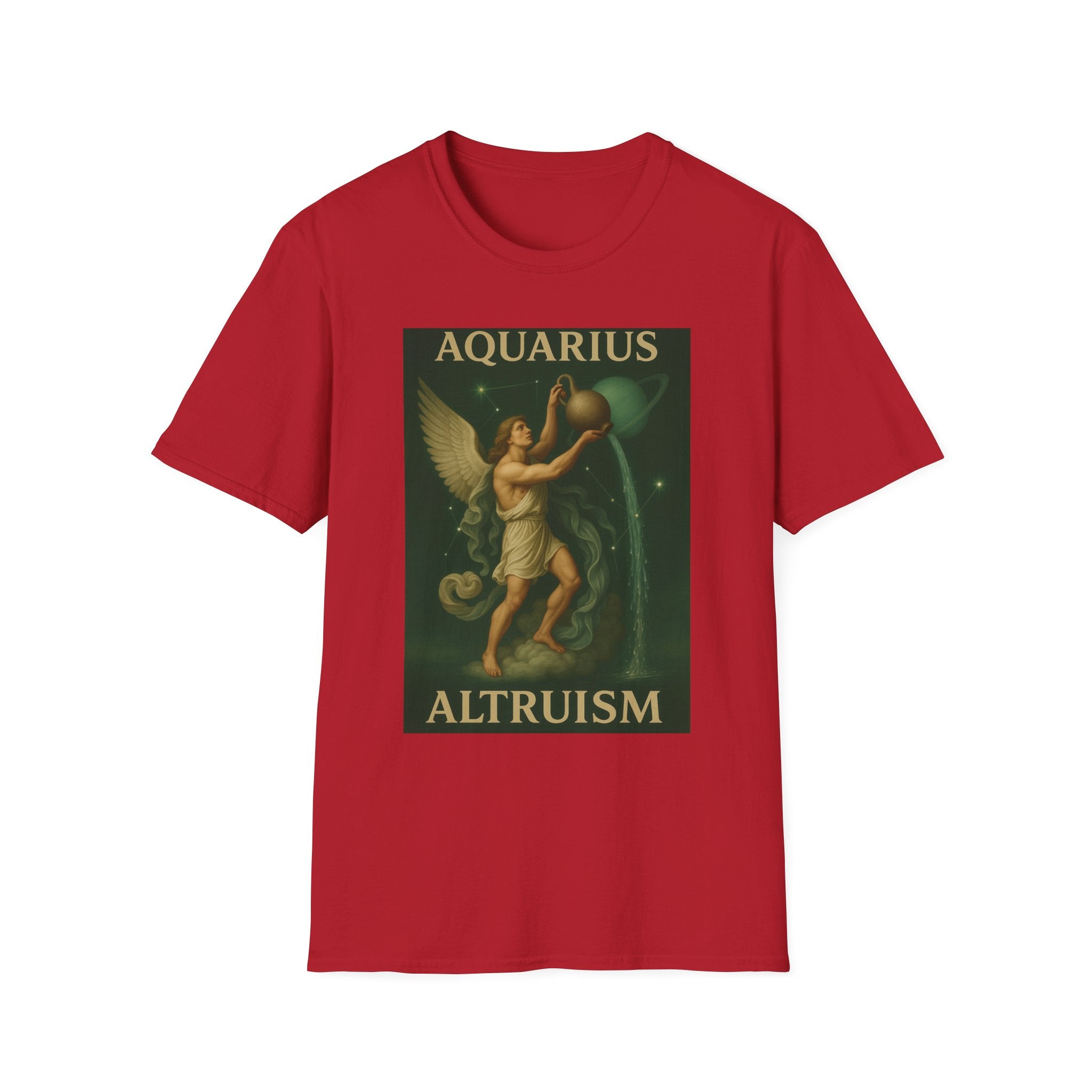Aquarius Altruism Unisex Softstyle T-Shirt - Celestial Zodiac Tee