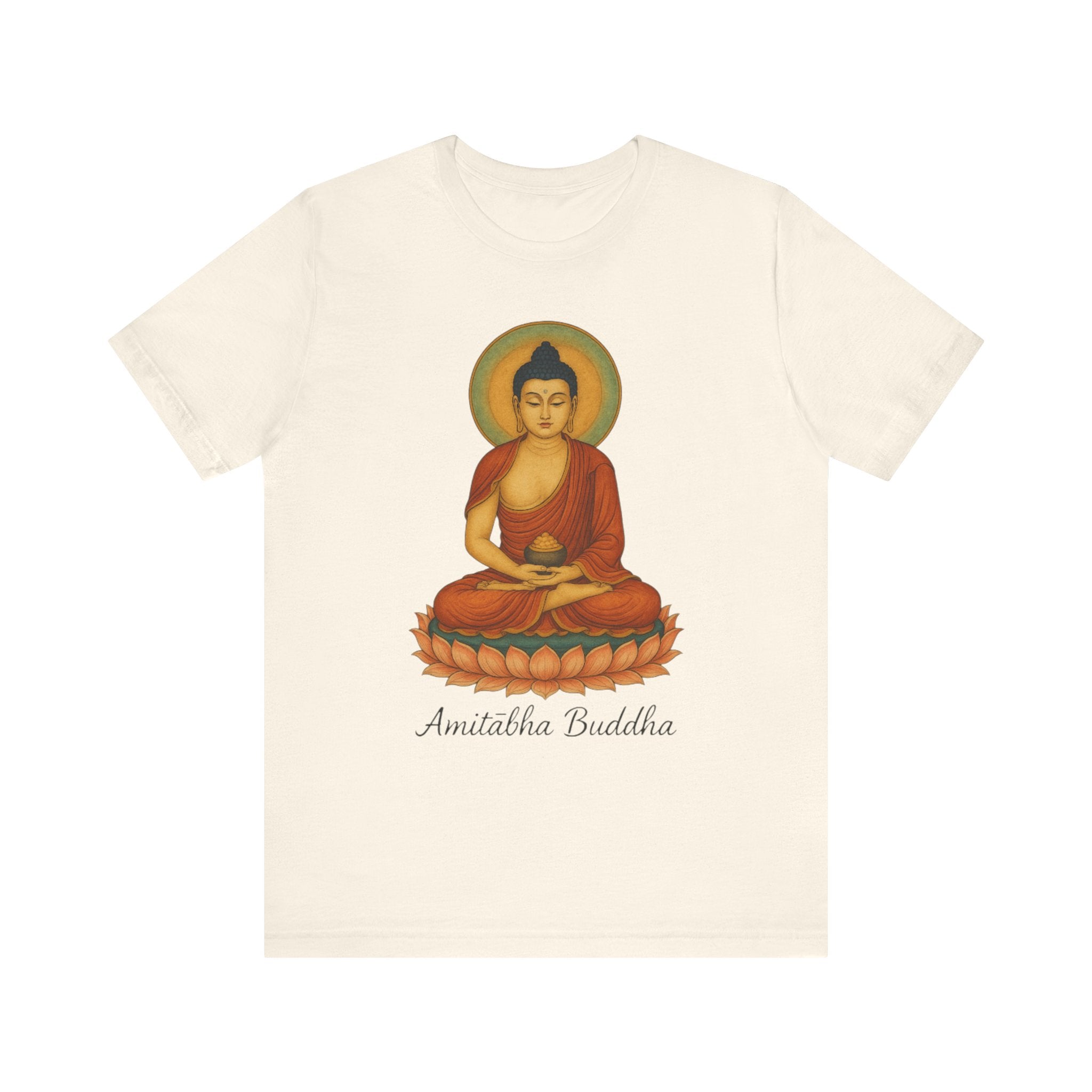 Amitabha Buddha Unisex Jersey Tee, Spiritual Shirt, Meditation, Buddhism, Yoga