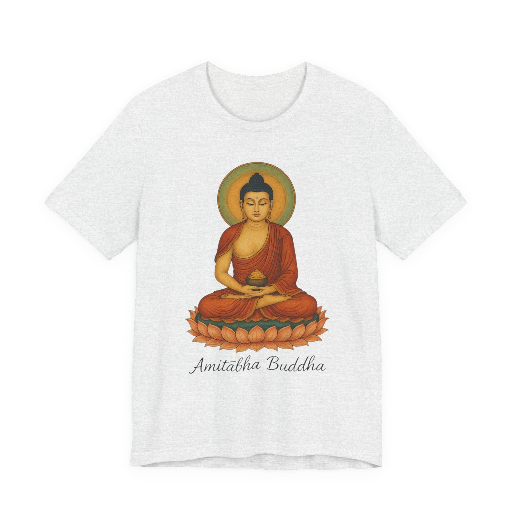 Amitabha Buddha Unisex Jersey Tee, Spiritual Shirt, Meditation, Buddhism, Yoga