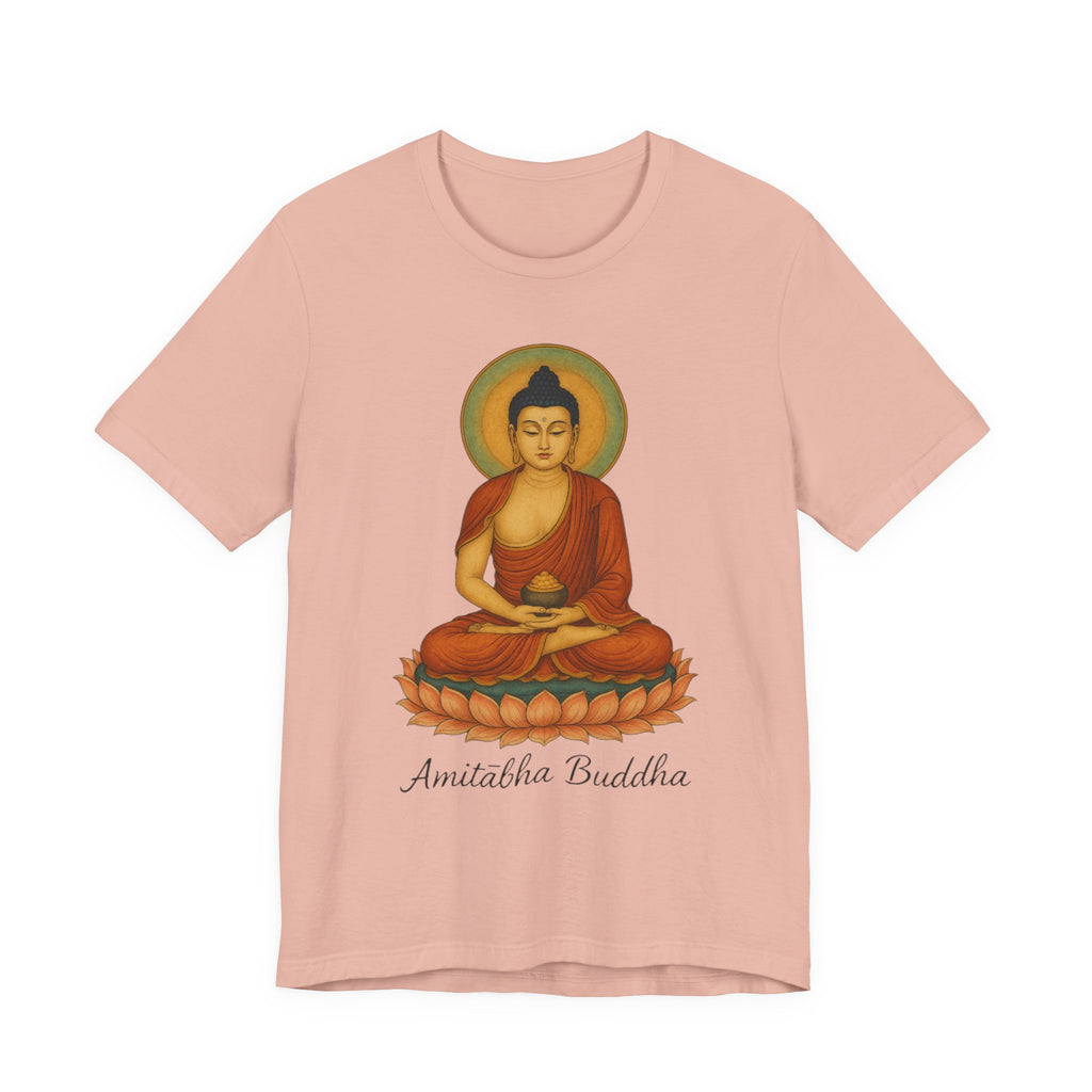 Amitabha Buddha Unisex Jersey Tee, Spiritual Shirt, Meditation, Buddhism, Yoga