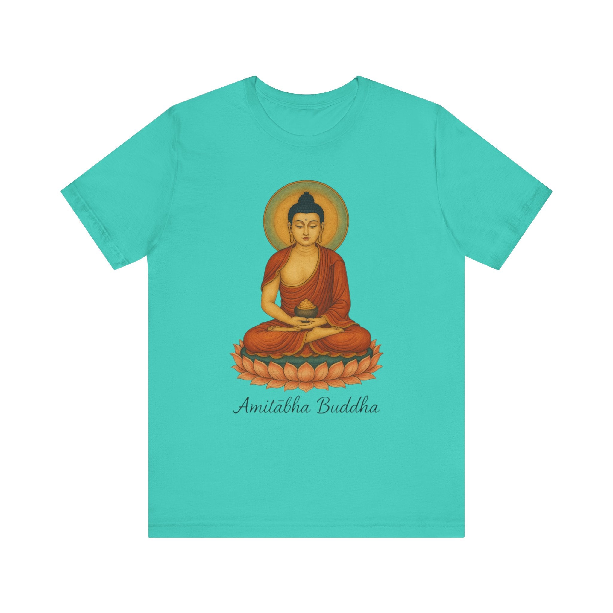 Amitabha Buddha Unisex Jersey Tee, Spiritual Shirt, Meditation, Buddhism, Yoga