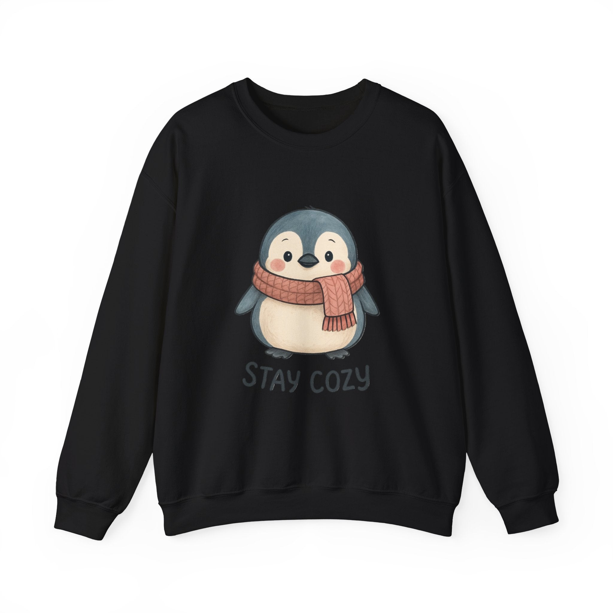 Cute Penguin Stay Cozy Sweatshirt | Cozy Winter Crewneck