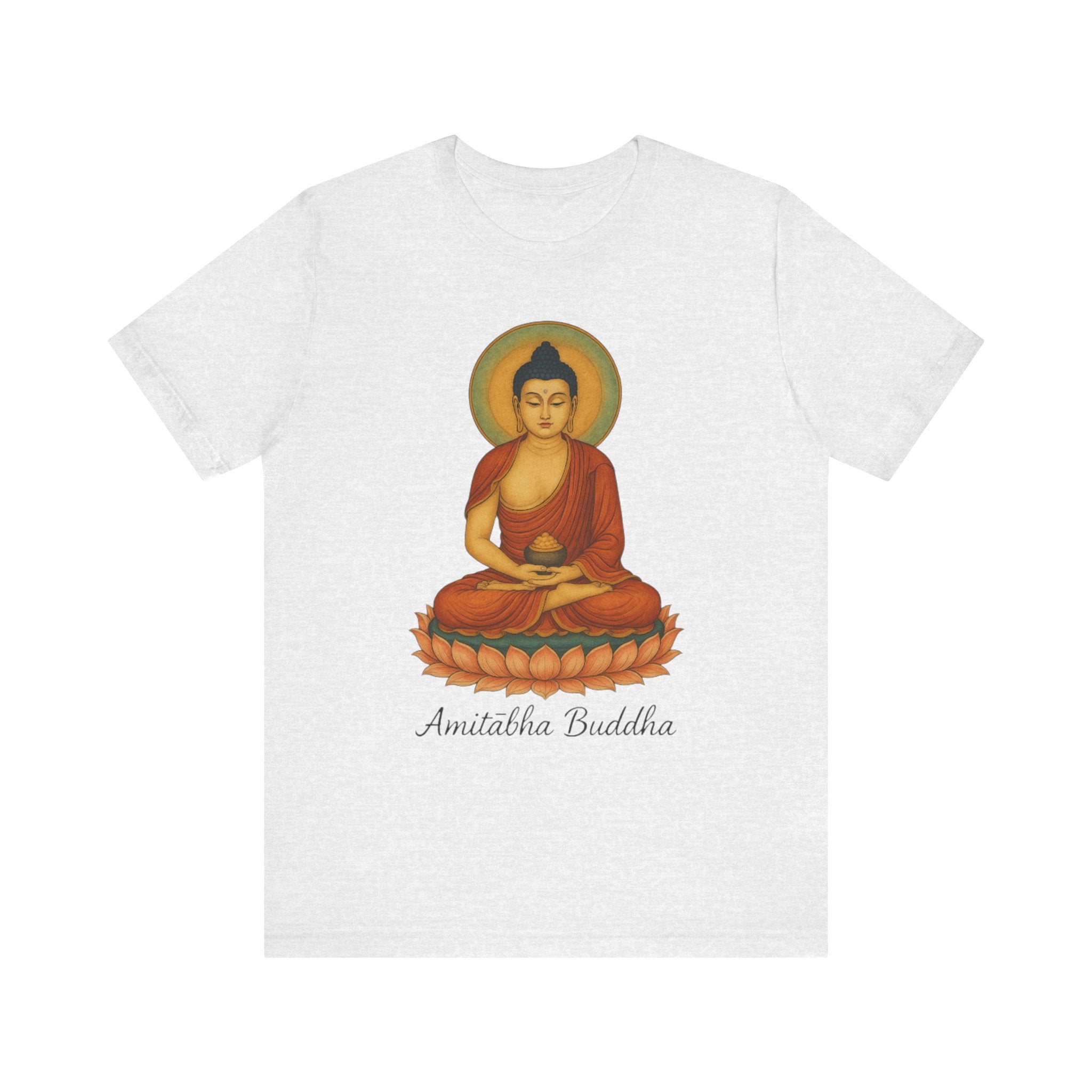 Amitabha Buddha Unisex Jersey Tee, Spiritual Shirt, Meditation, Buddhism, Yoga