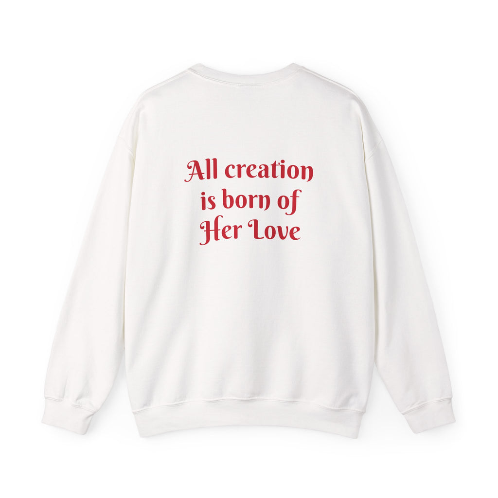 Divine Motherhood, Isis, Mary, Devaki - Unisex Heavy Blend™ Crewneck Sweatshirt