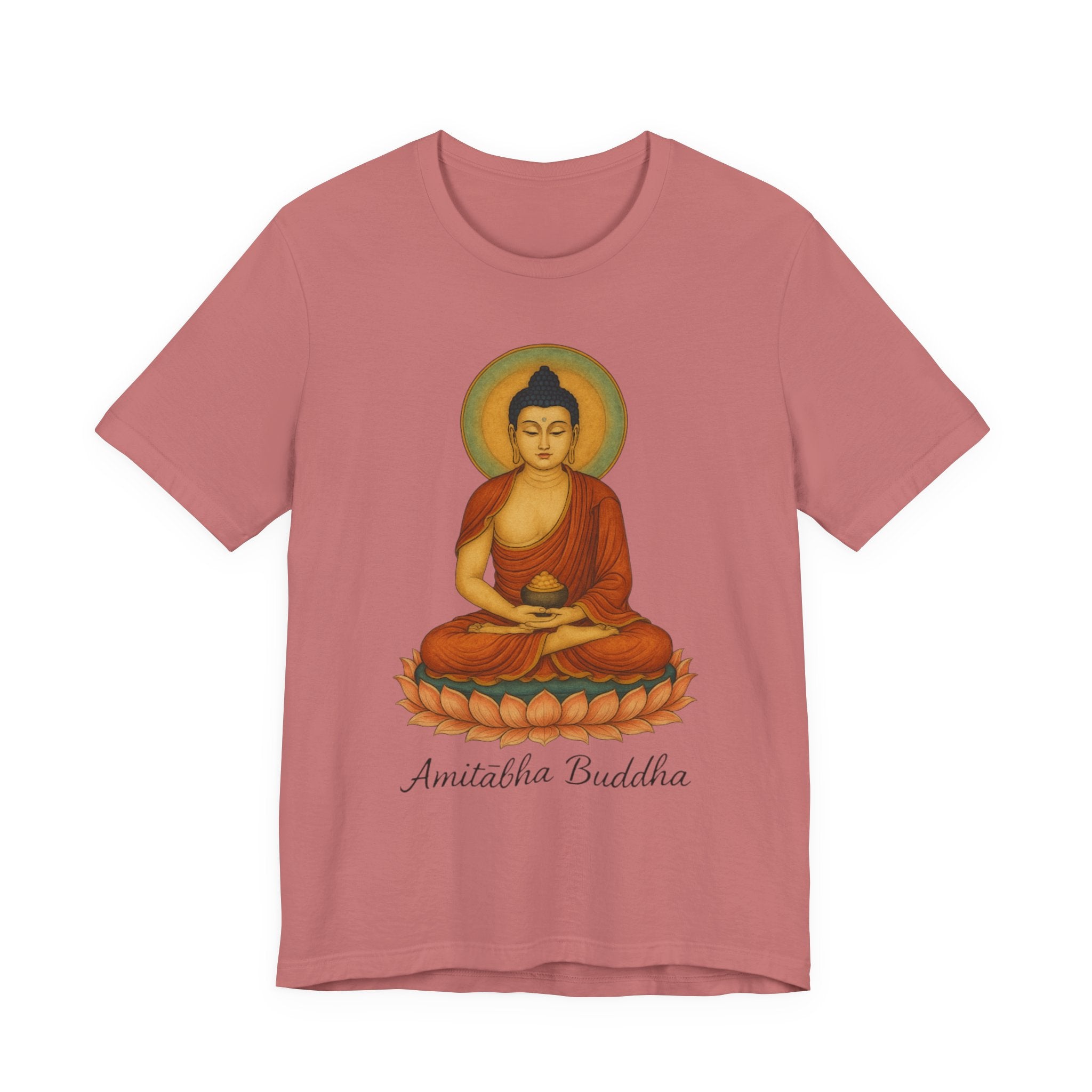 Amitabha Buddha Unisex Jersey Tee, Spiritual Shirt, Meditation, Buddhism, Yoga