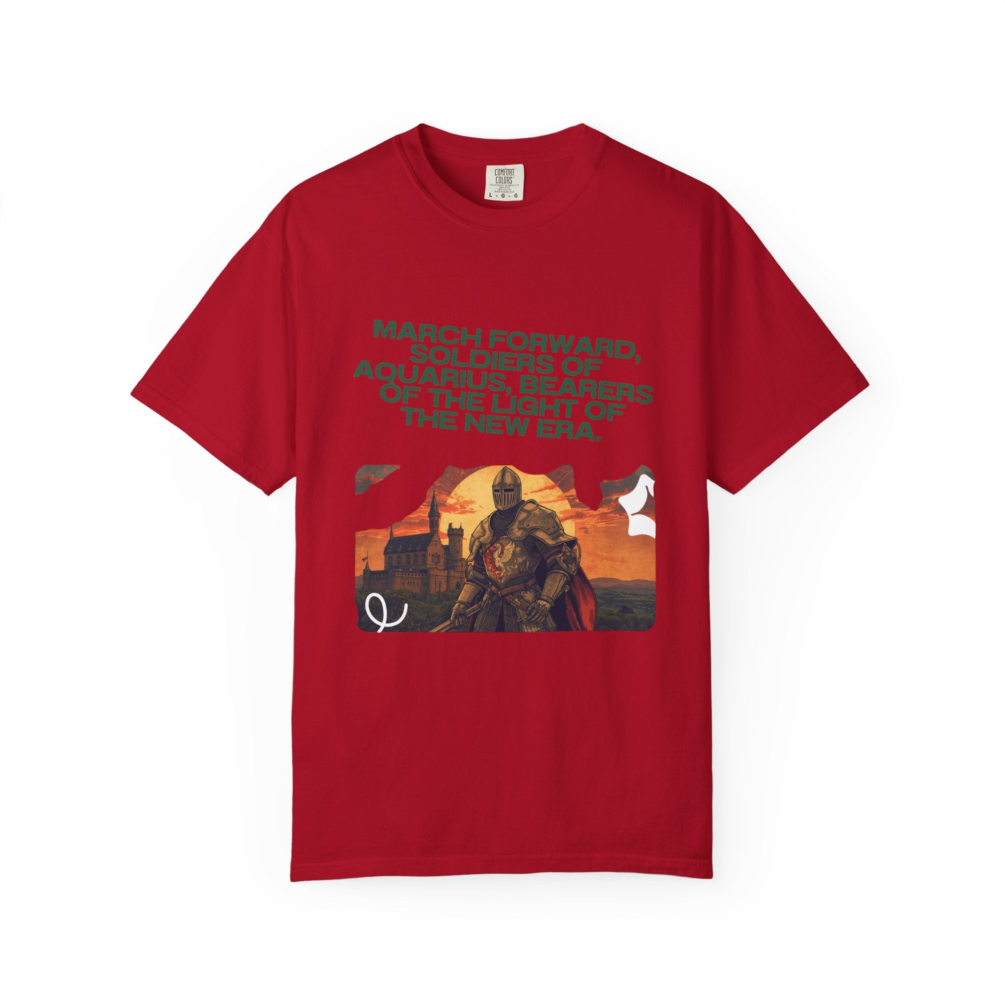 Aquarius Era T-Shirt — "March Forward, Soldiers of Aquarius"