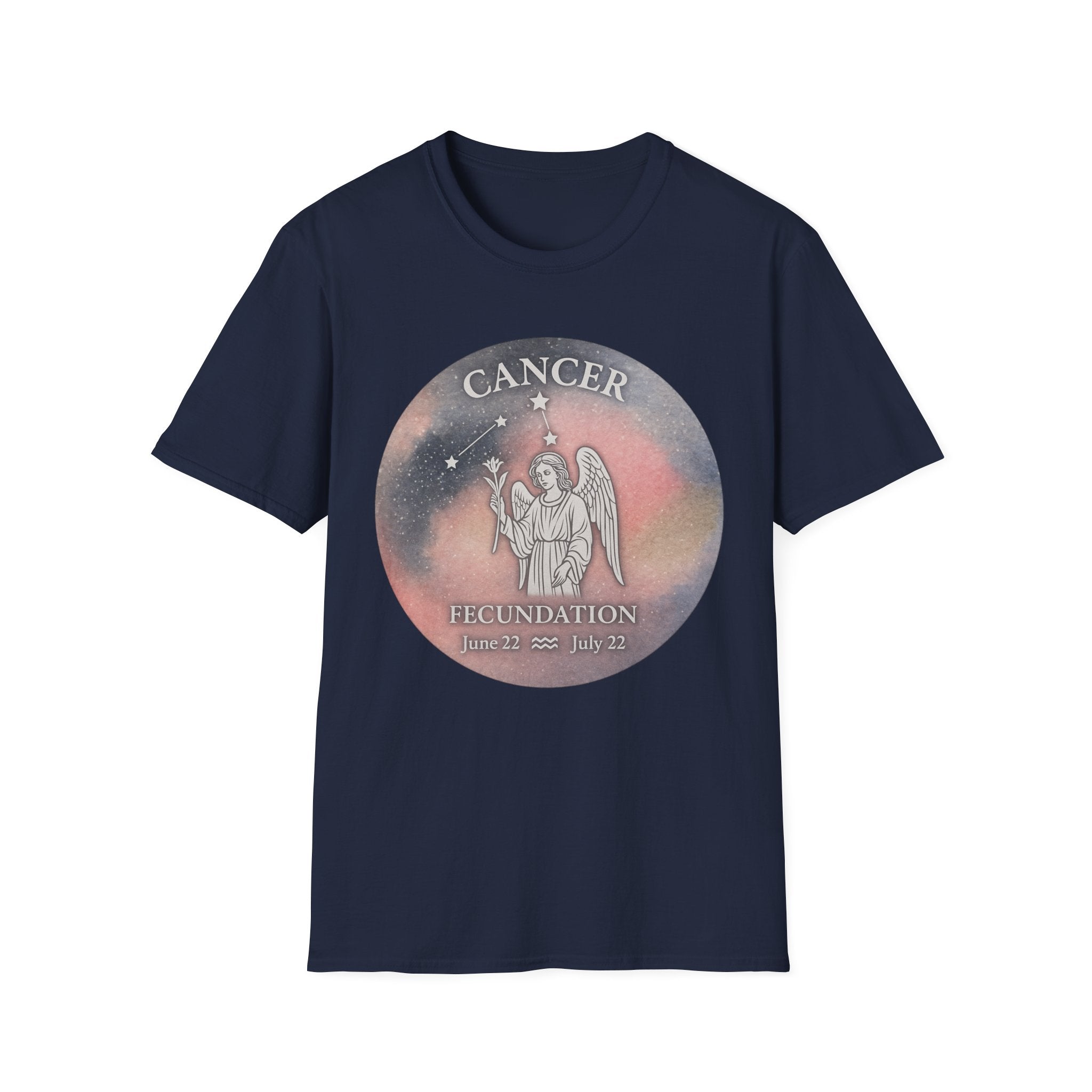Cancer Zodiac Unisex Softstyle T-Shirt - Astrology Gift - June 22 to July 22