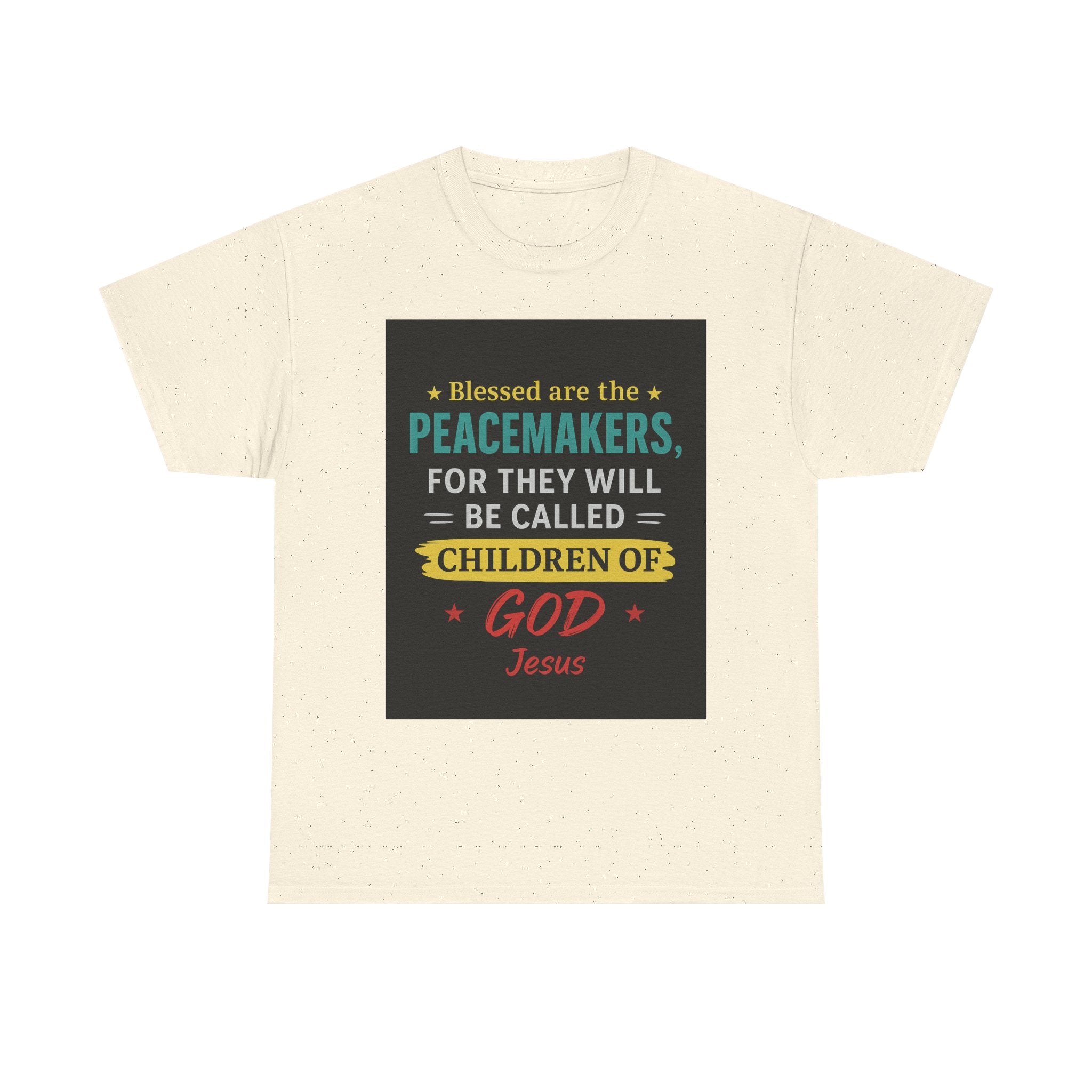 Christian Peacemaker Tee, Blessed are the Peacemakers Shirt, Faith-Based