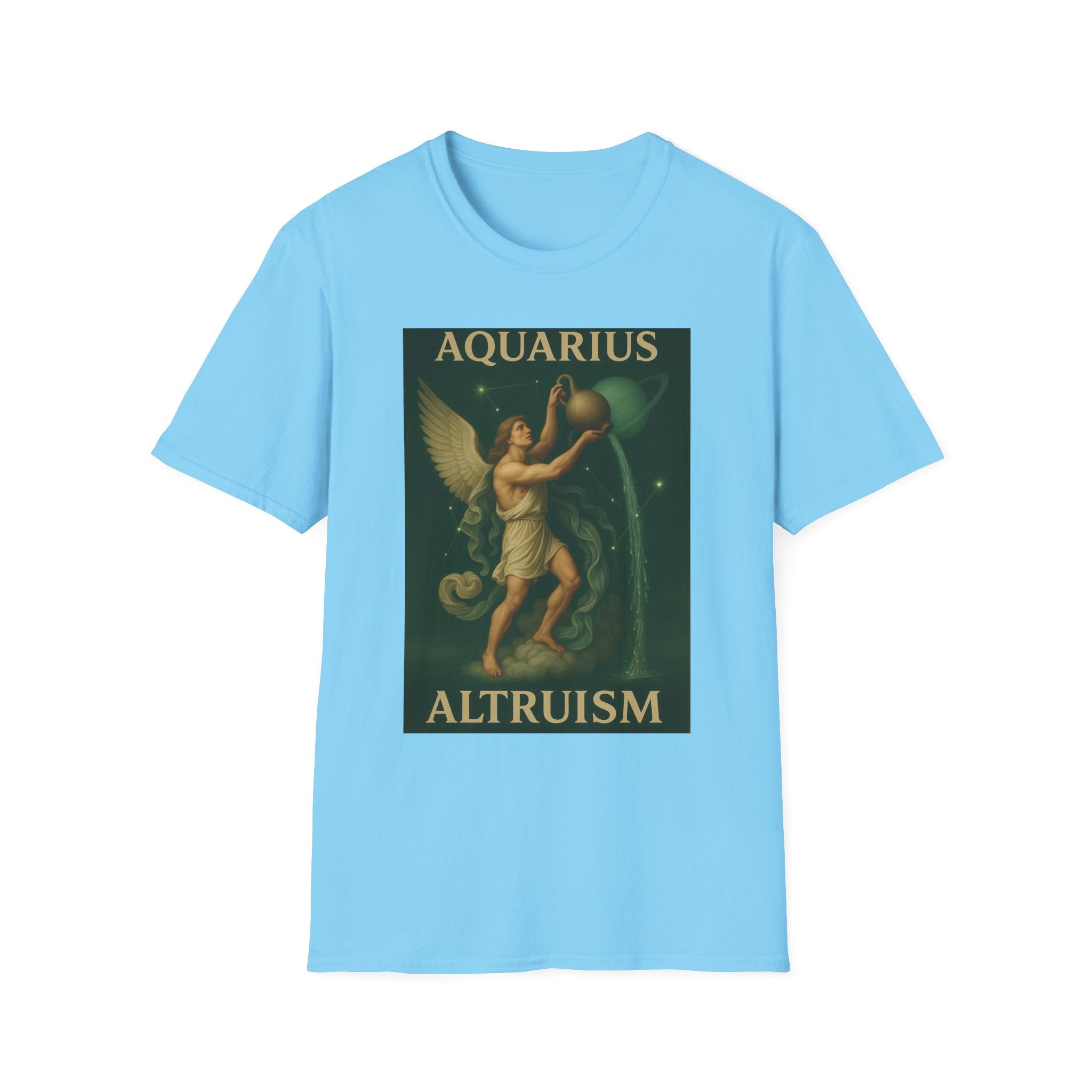 Aquarius Altruism Unisex Softstyle T-Shirt - Celestial Zodiac Tee