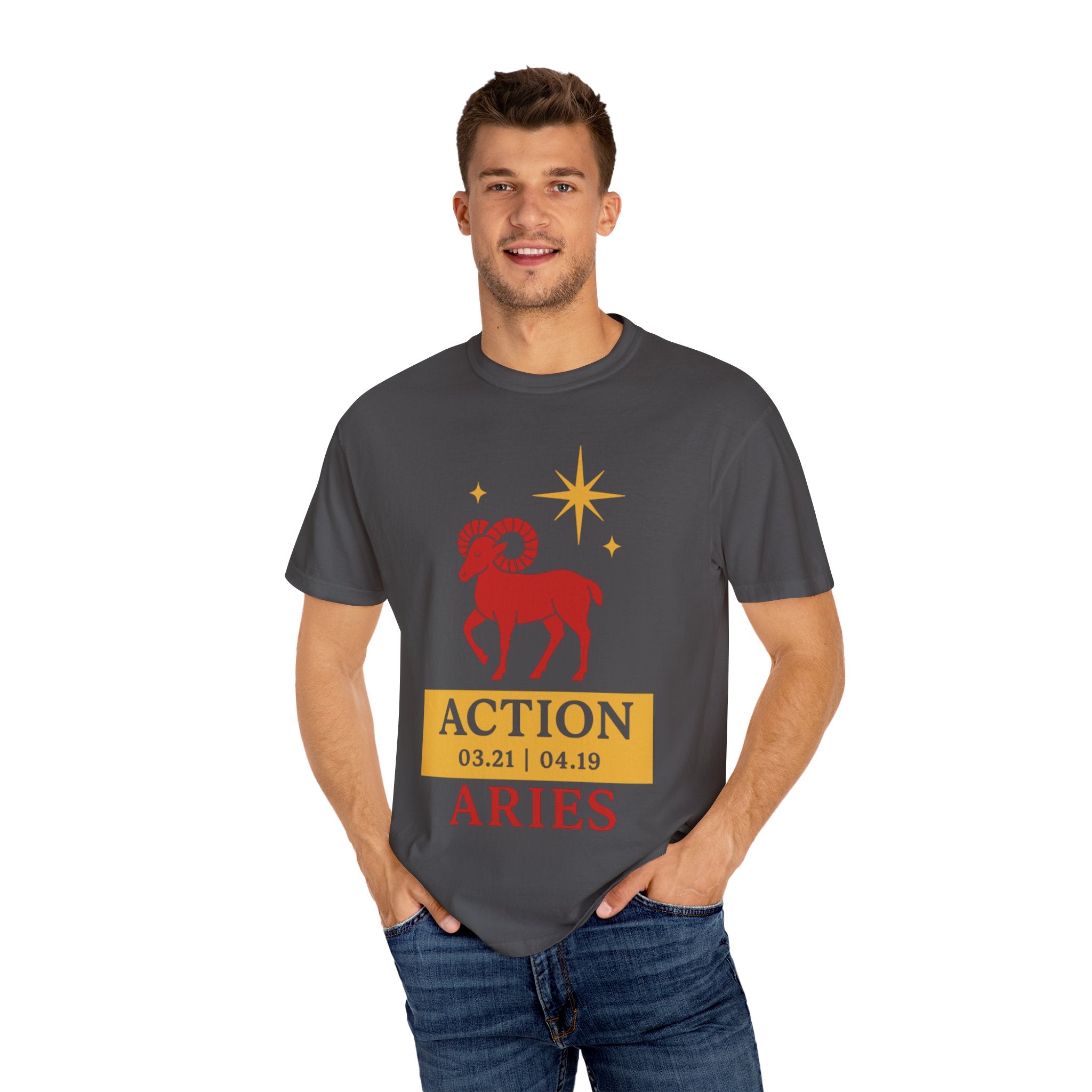 Aries Zodiac Unisex T-shirt | Action | Born on 03.21 to 04.19