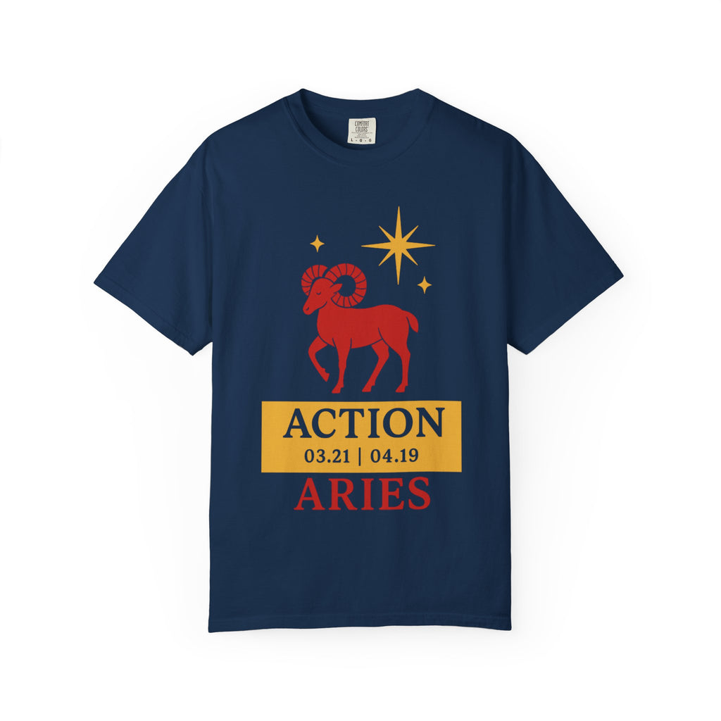 Aries Zodiac Unisex T-shirt | Action | Born on 03.21 to 04.19