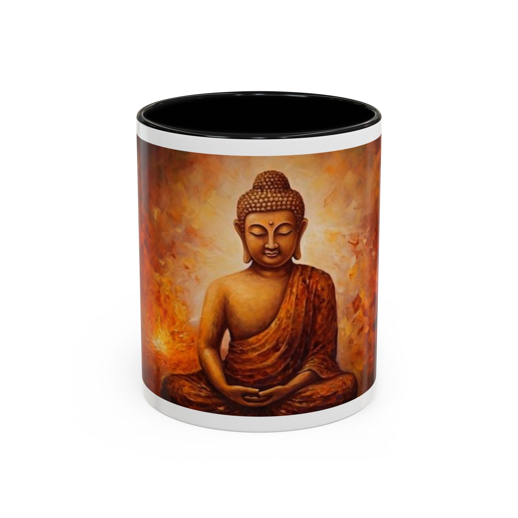 Meditative Buddha Coffee Mug | Zen Tea Cup for Yoga Lovers, Gift for