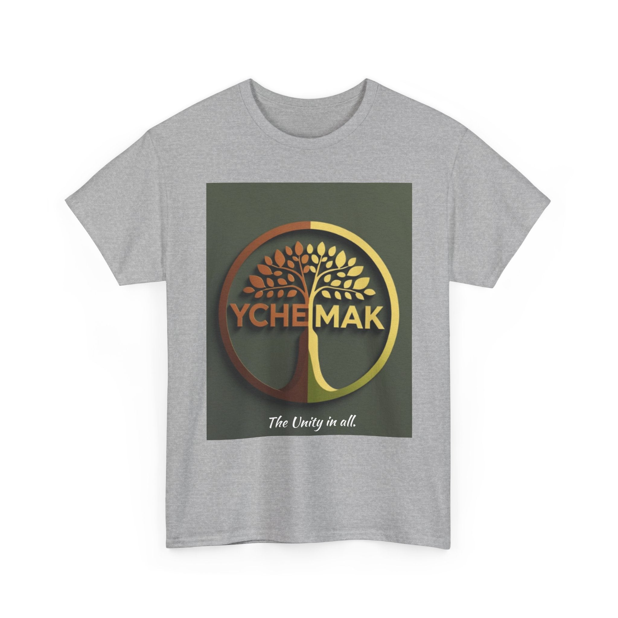 YCHEMAK Logo T-Shirt — "The Unity in All" Graphic Tee.