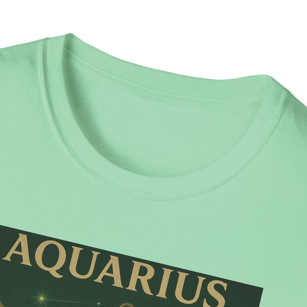 Aquarius Altruism Unisex Softstyle T-Shirt - Celestial Zodiac Tee