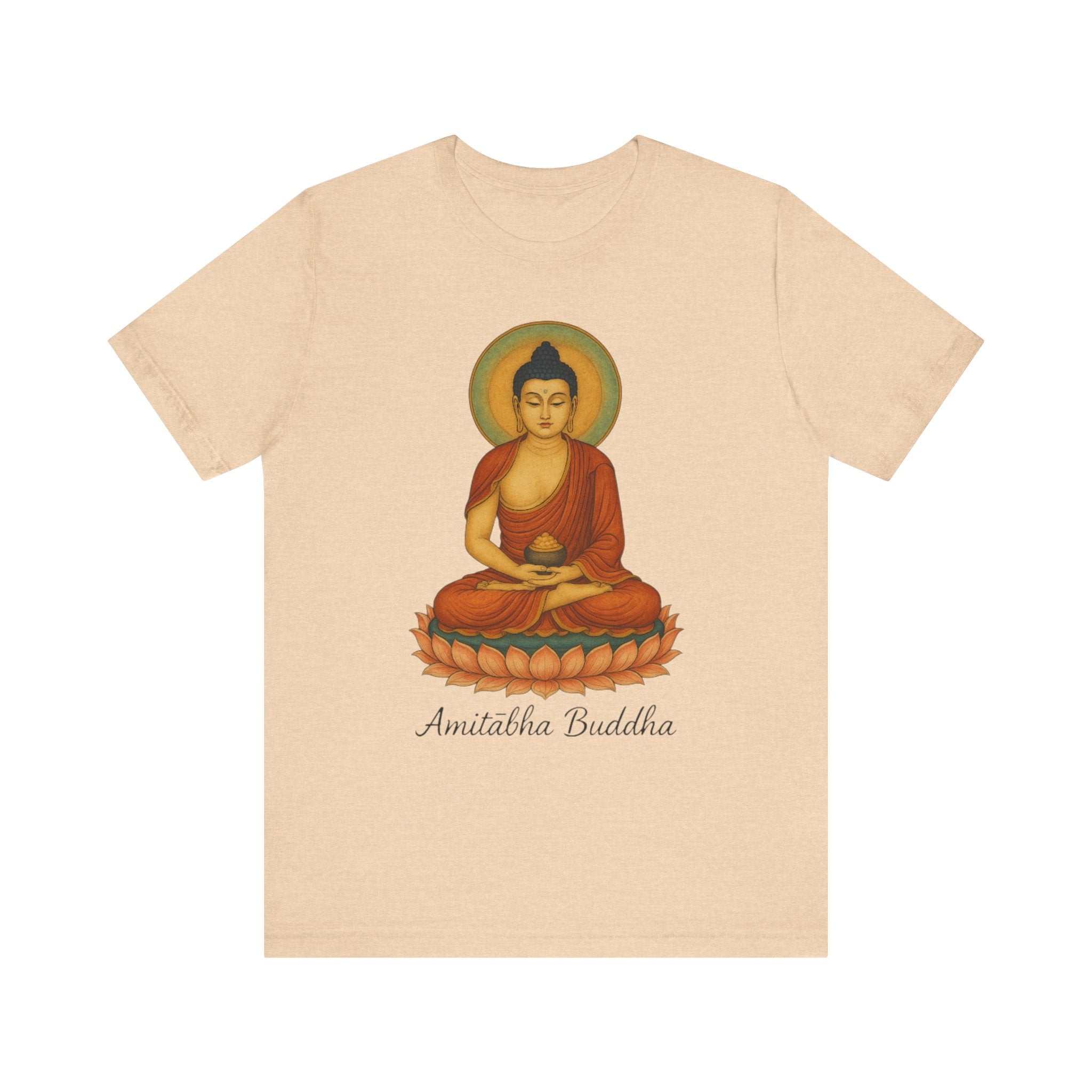 Amitabha Buddha Unisex Jersey Tee, Spiritual Shirt, Meditation, Buddhism, Yoga
