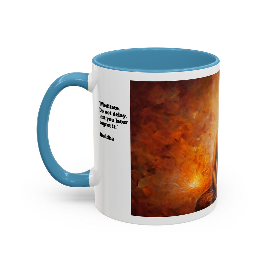 Meditative Buddha Coffee Mug | Zen Tea Cup for Yoga Lovers, Gift for