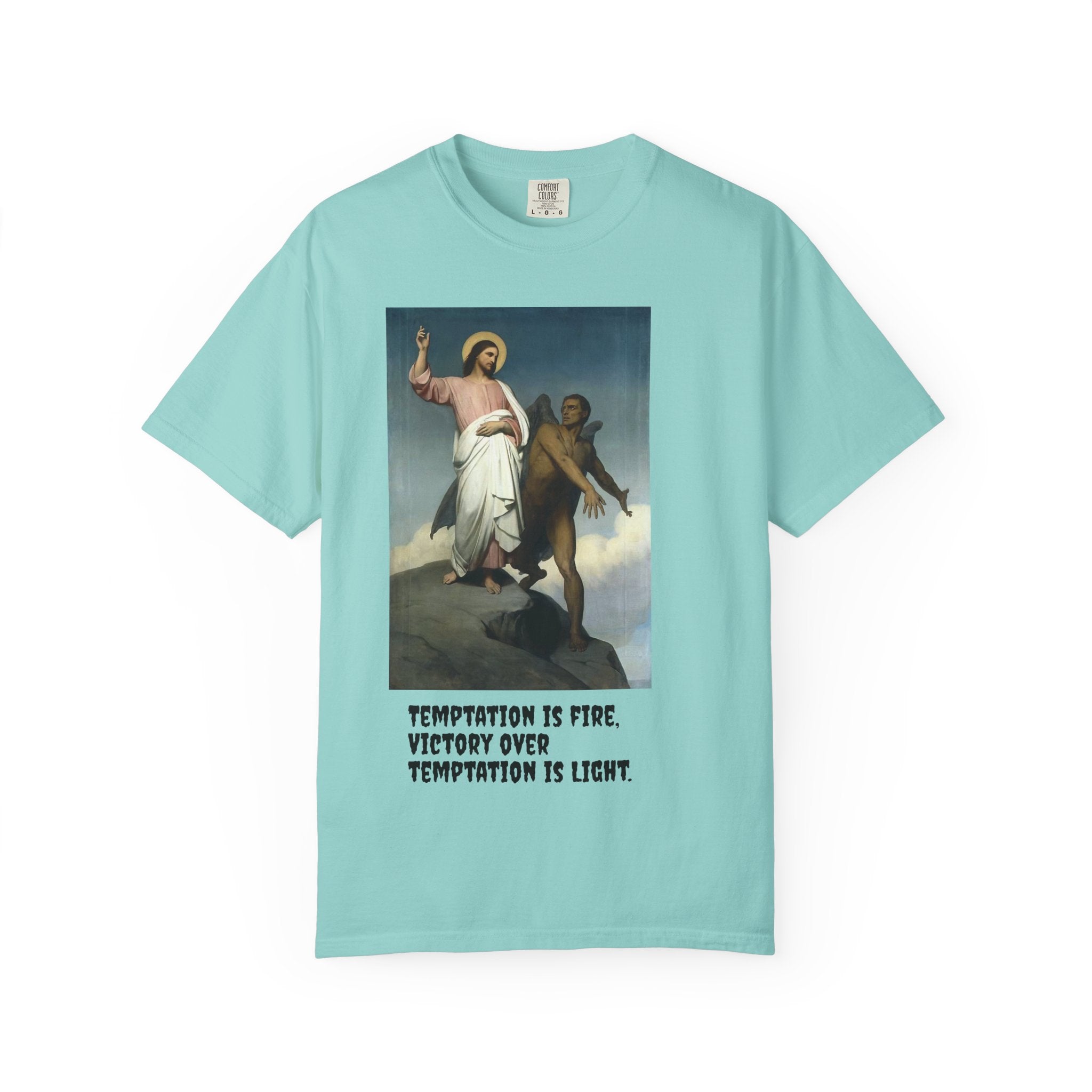 Inspirational T-Shirt, Vintage Religious Art Tee, Faith-Based Apparel, Unisex Christian Top, Gift for Believers & Spirituality