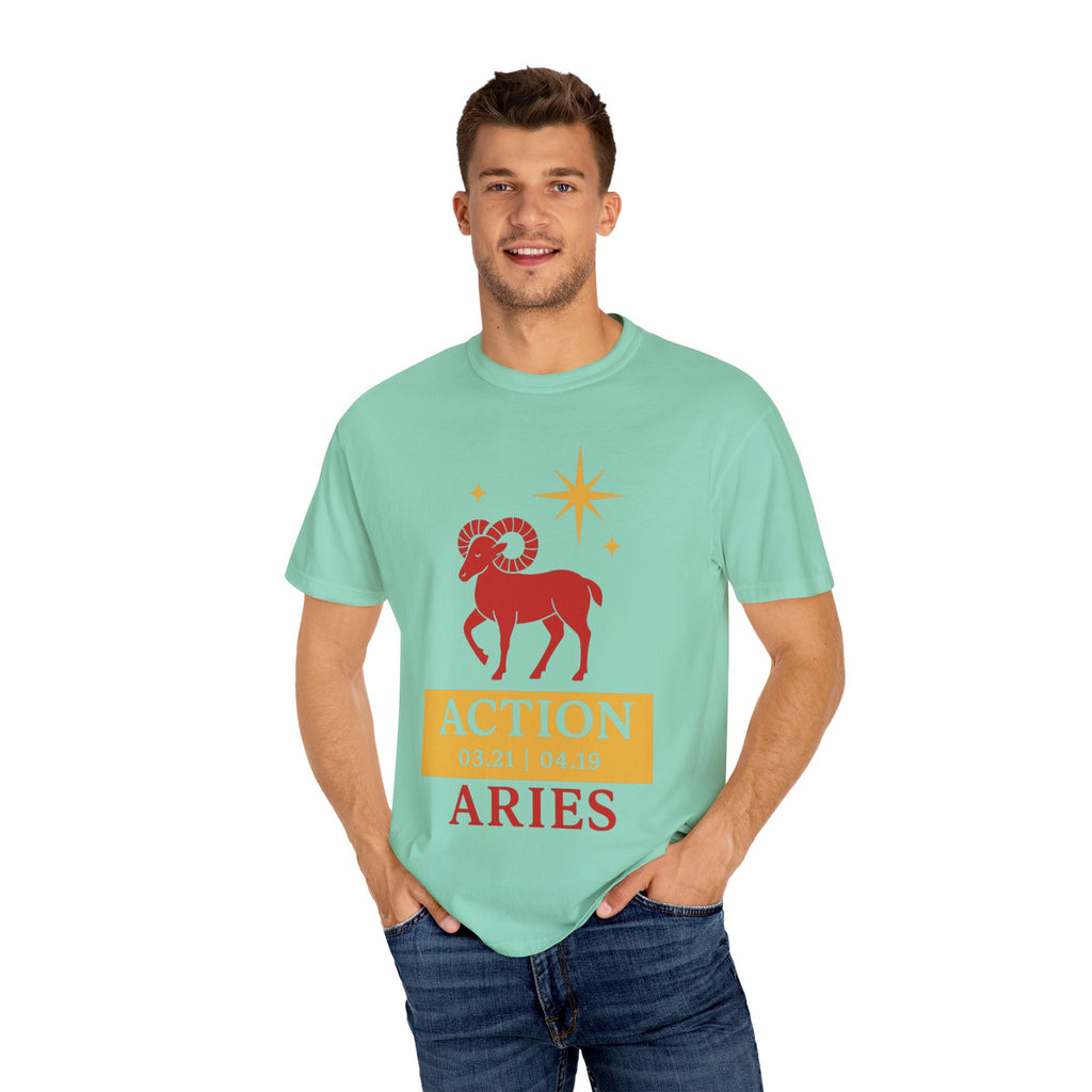 Aries Zodiac Unisex T-shirt | Action | Born on 03.21 to 04.19