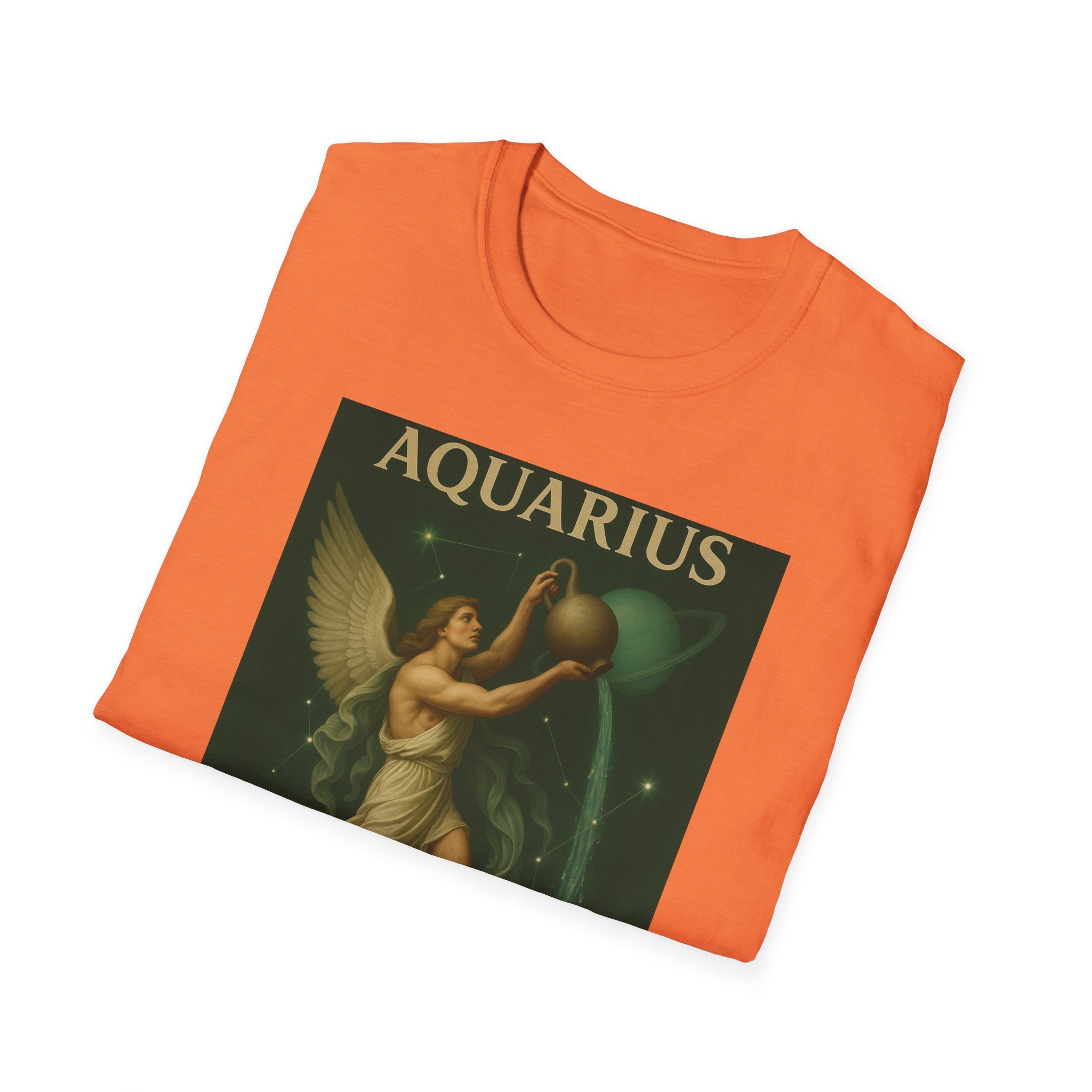 Aquarius Altruism Unisex Softstyle T-Shirt - Celestial Zodiac Tee