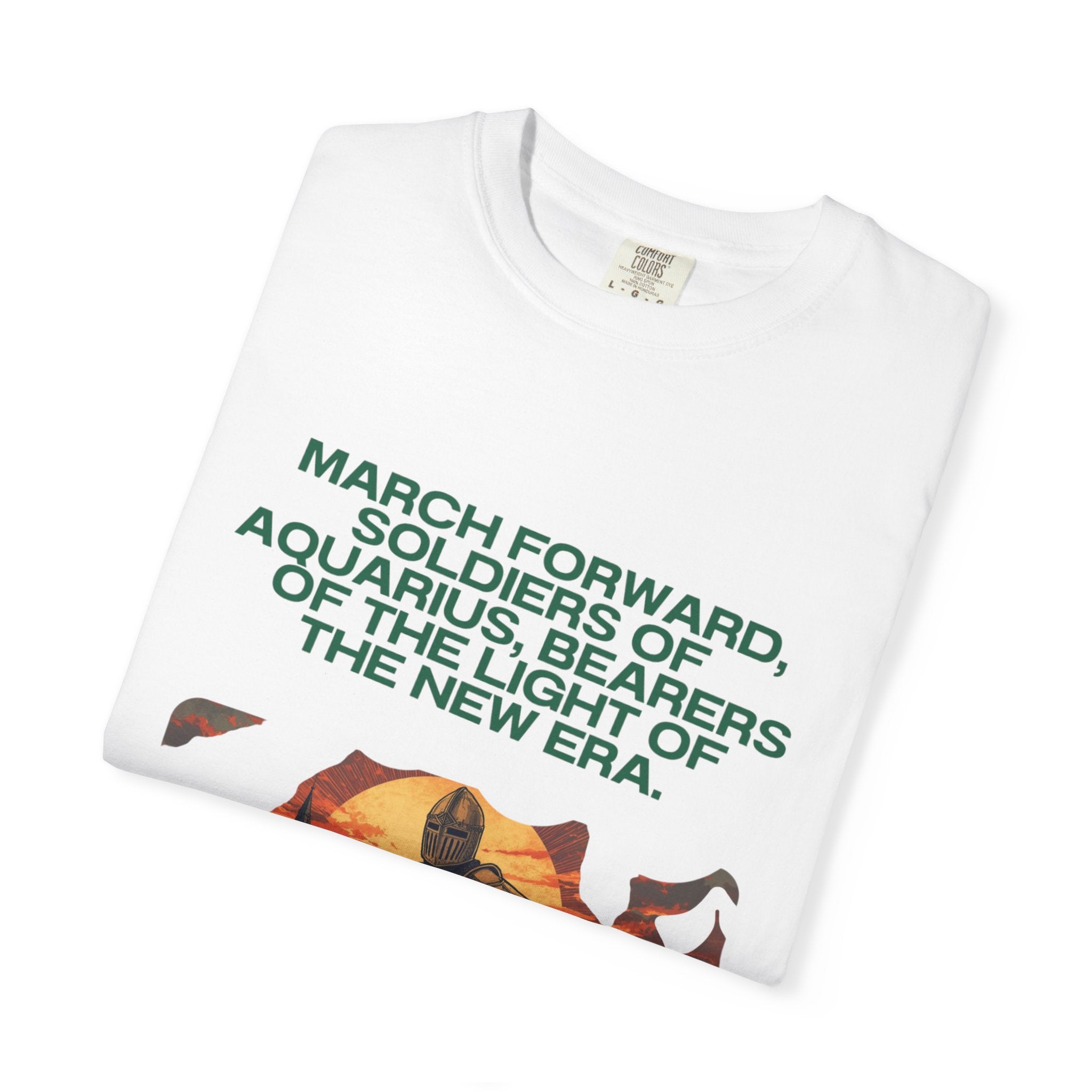 Aquarius Era T-Shirt — "March Forward, Soldiers of Aquarius"