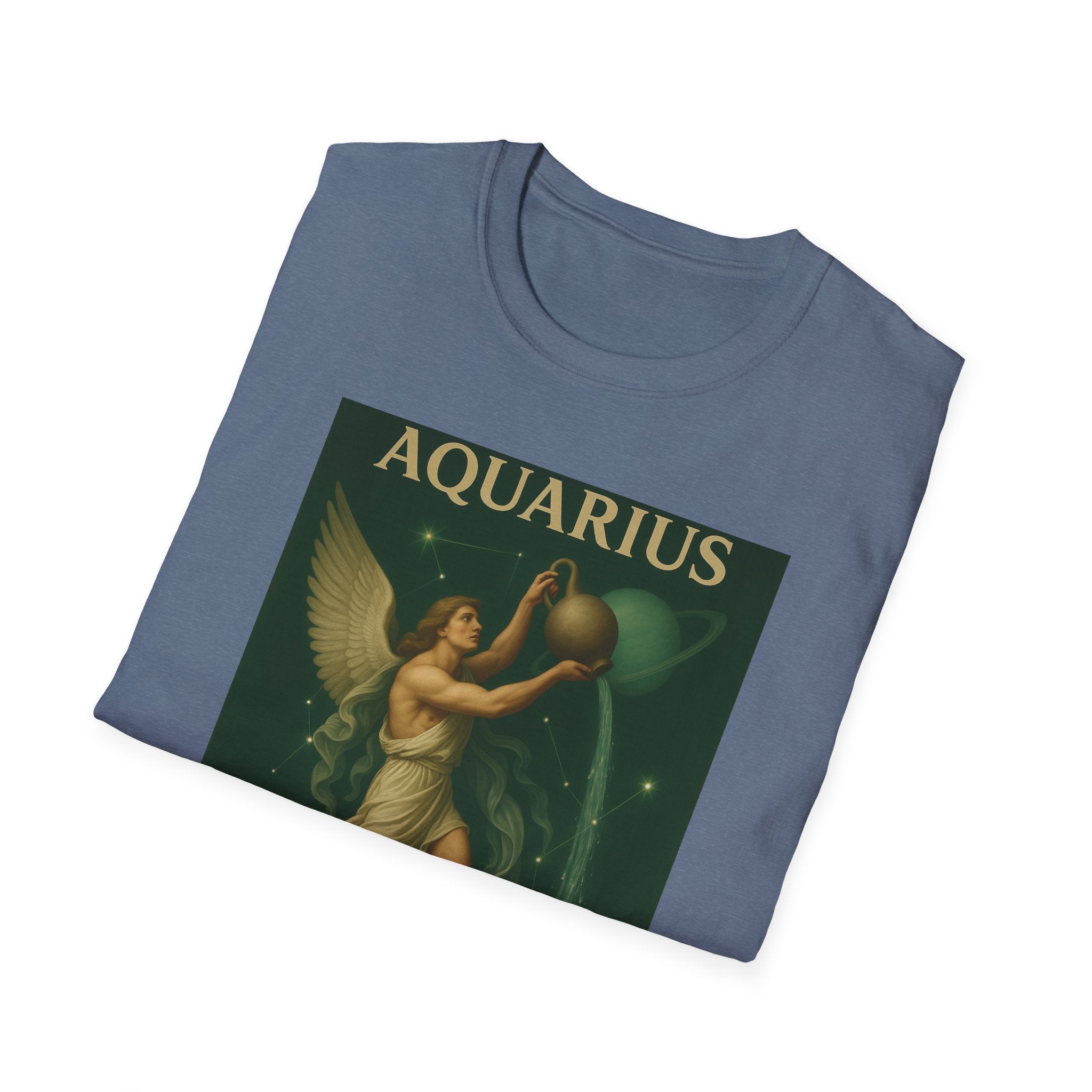 Aquarius Altruism Unisex Softstyle T-Shirt - Celestial Zodiac Tee