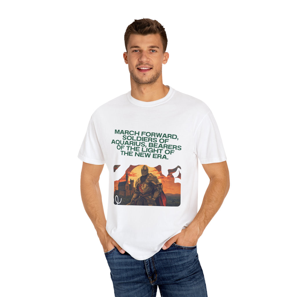 Aquarius Era T-Shirt — "March Forward, Soldiers of Aquarius"