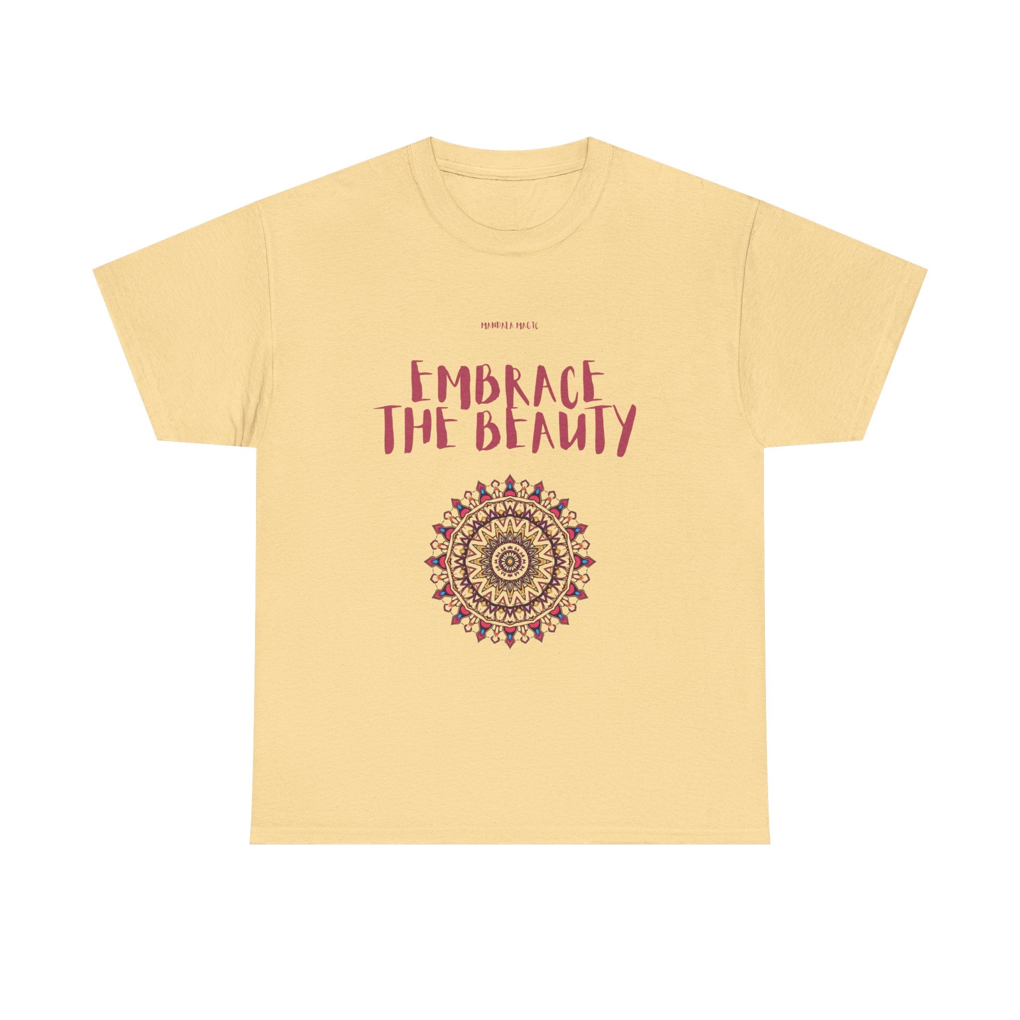 Embrace The Beauty mandala Tee | Floral Boho inspirational shirt
