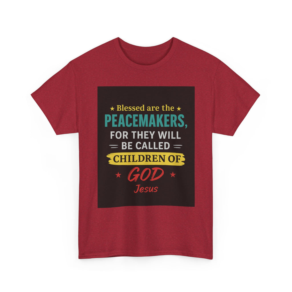 Christian Peacemaker Tee, Blessed are the Peacemakers Shirt, Faith-Based