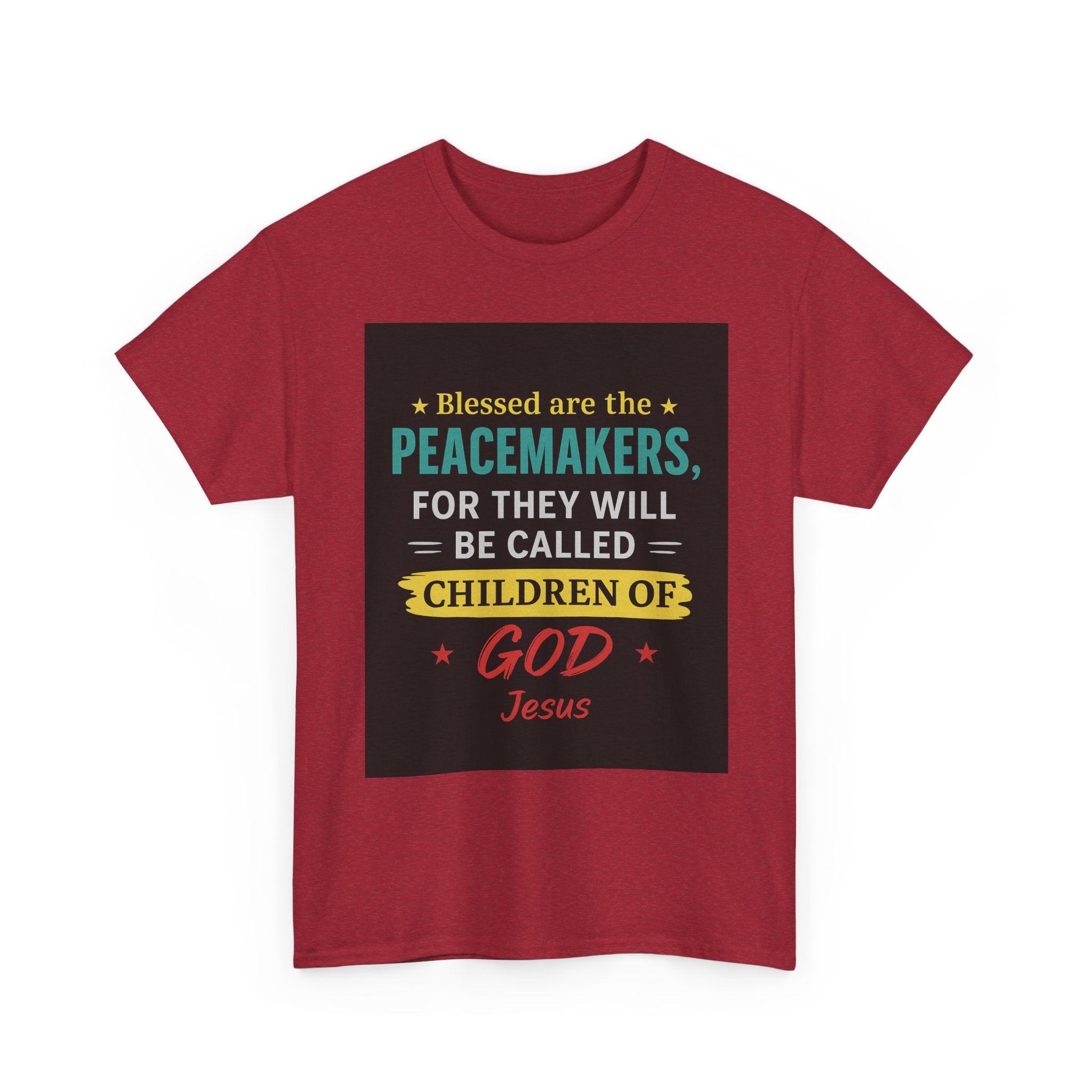 Christian Peacemaker Tee, Blessed are the Peacemakers Shirt, Faith-Based