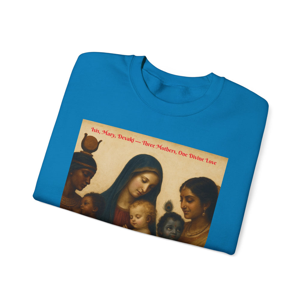 Divine Motherhood, Isis, Mary, Devaki - Unisex Heavy Blend™ Crewneck Sweatshirt