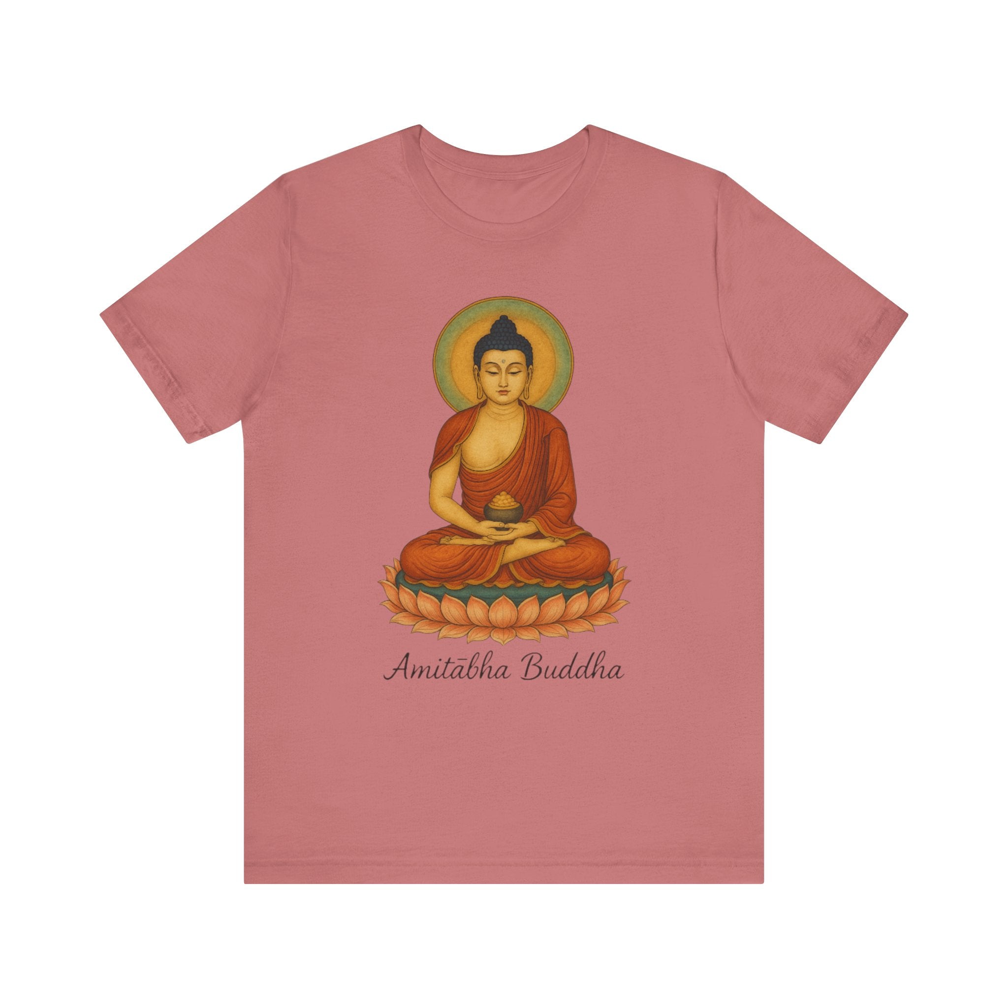 Amitabha Buddha Unisex Jersey Tee, Spiritual Shirt, Meditation, Buddhism, Yoga