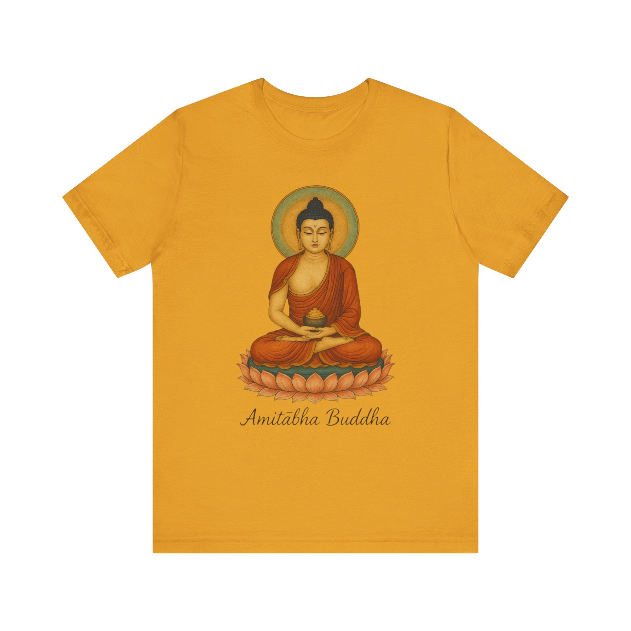 Amitabha Buddha Unisex Jersey Tee, Spiritual Shirt, Meditation, Buddhism, Yoga