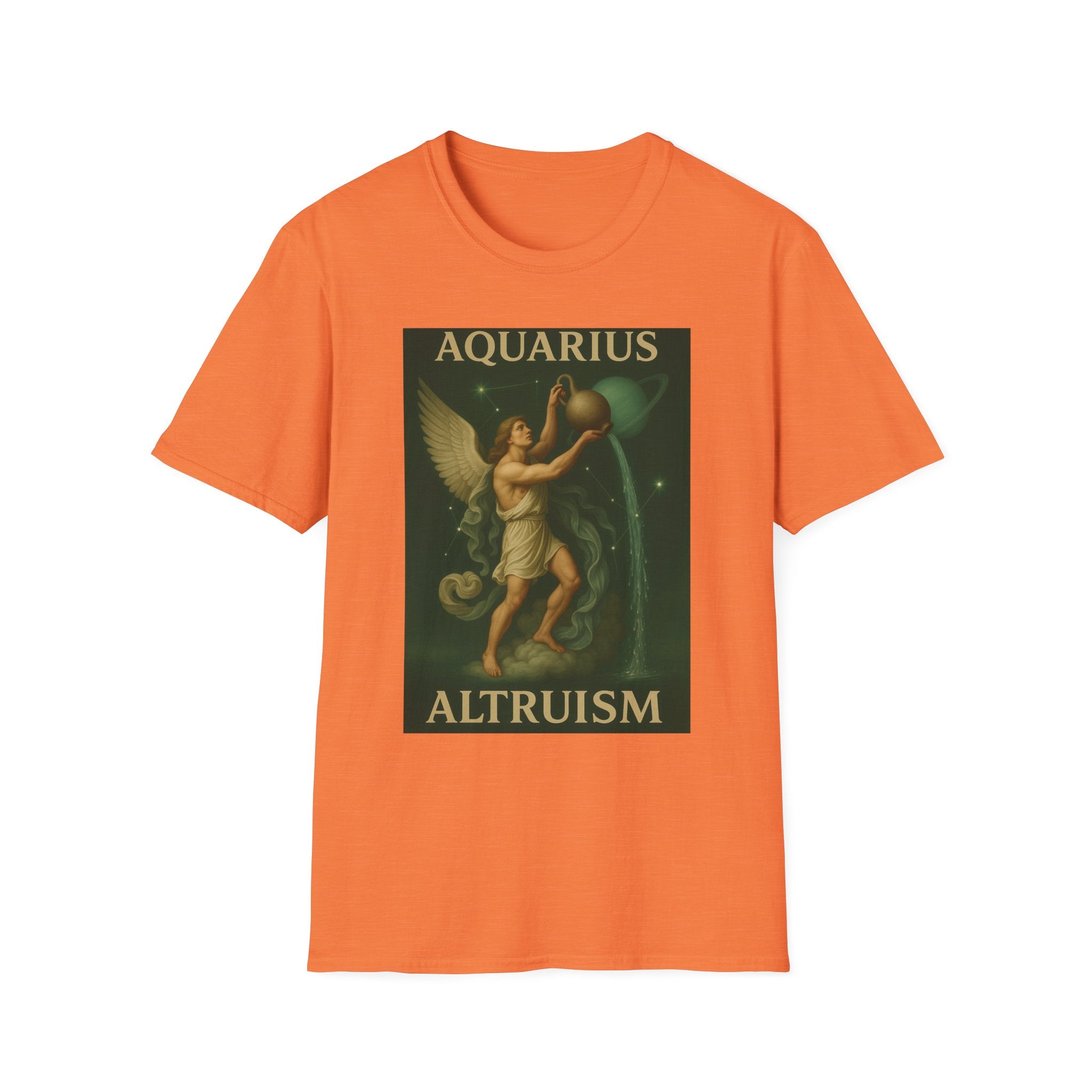 Aquarius Altruism Unisex Softstyle T-Shirt - Celestial Zodiac Tee