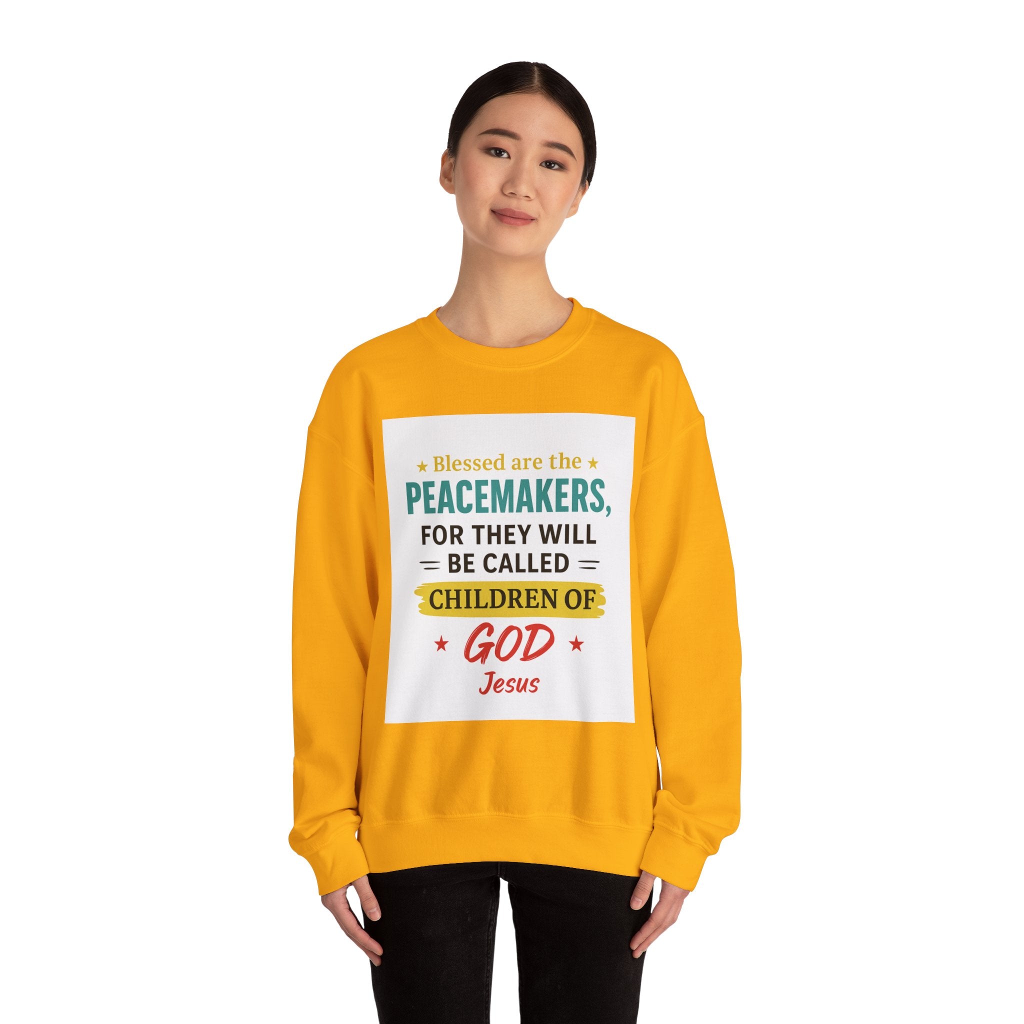Blessed Are the Peacemakers Crewneck Sweatshirt, Unisex Sweatshirt, Christian,