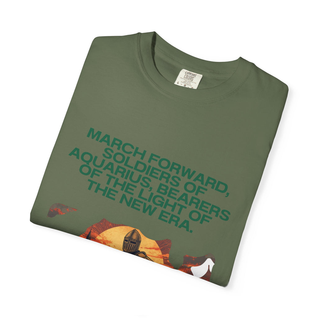 Aquarius Era T-Shirt — "March Forward, Soldiers of Aquarius"