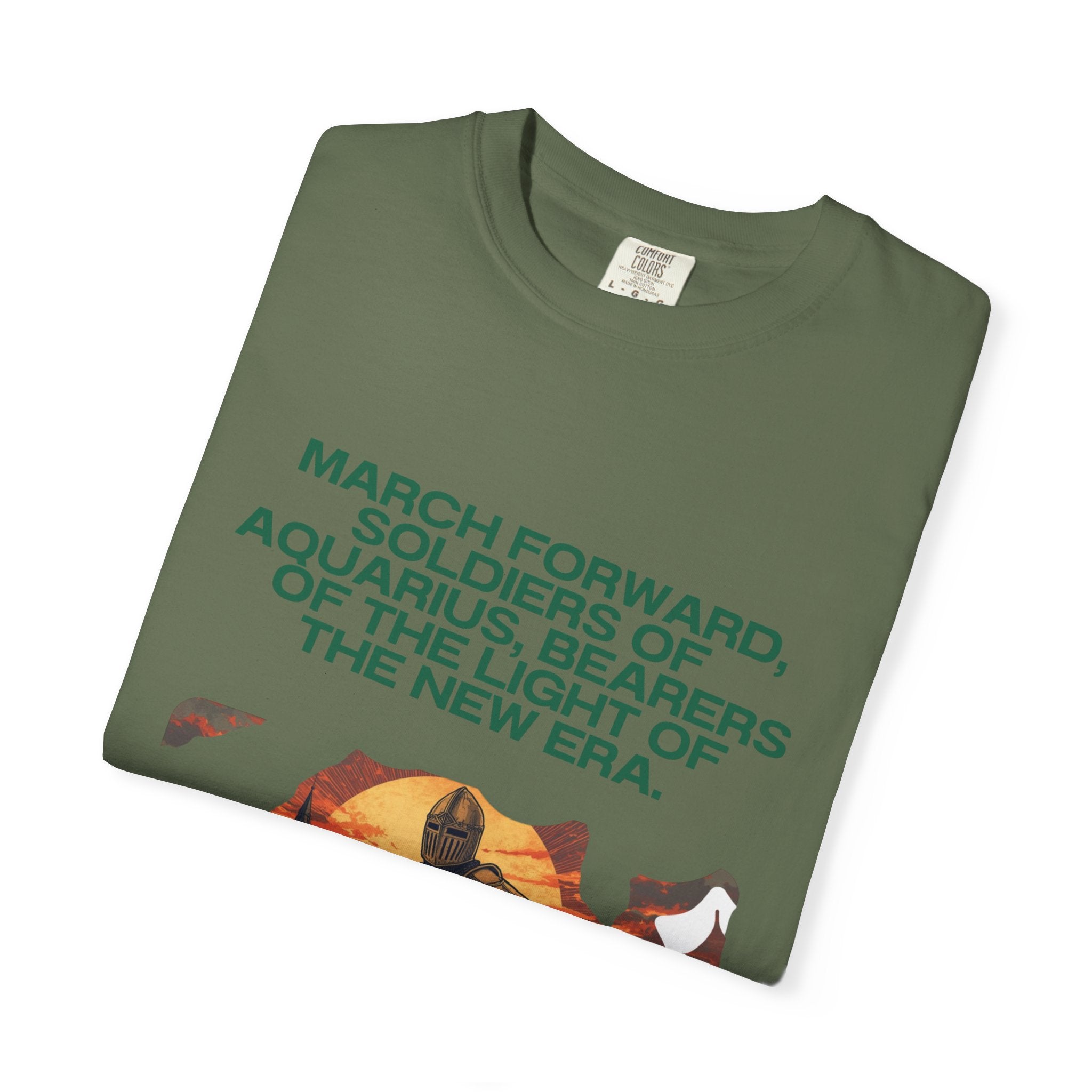 Aquarius Era T-Shirt — "March Forward, Soldiers of Aquarius"