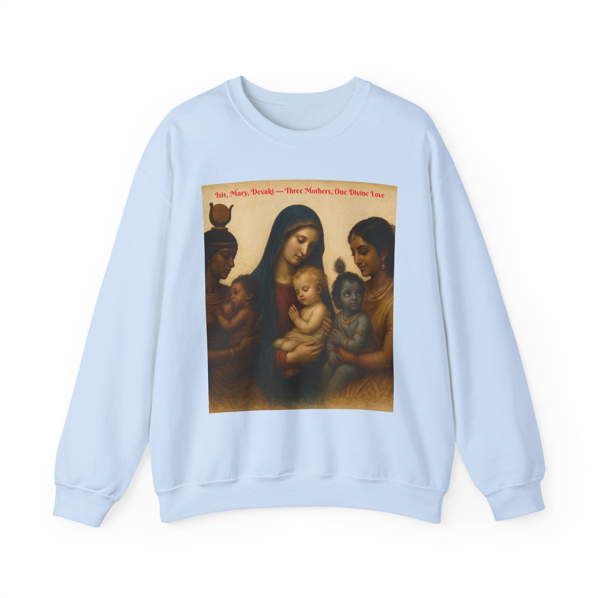 Divine Motherhood, Isis, Mary, Devaki - Unisex Heavy Blend™ Crewneck Sweatshirt