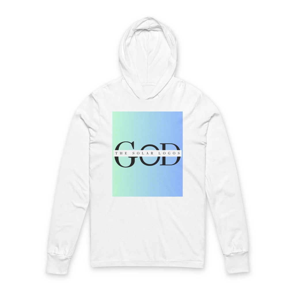 God Typography Hoodie Tee | Gradient Square Faith Graphic