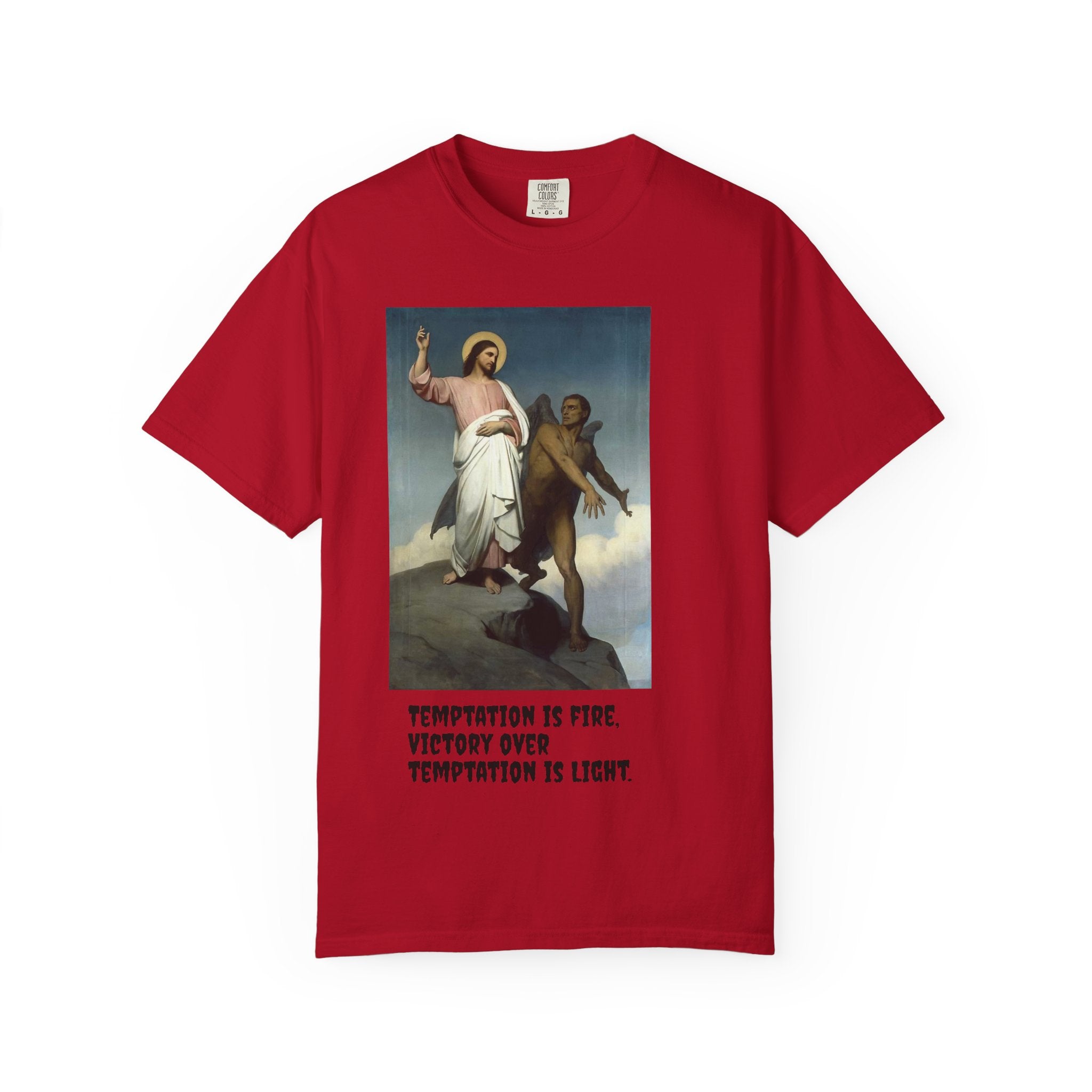 Inspirational T-Shirt, Vintage Religious Art Tee, Faith-Based Apparel, Unisex Christian Top, Gift for Believers & Spirituality