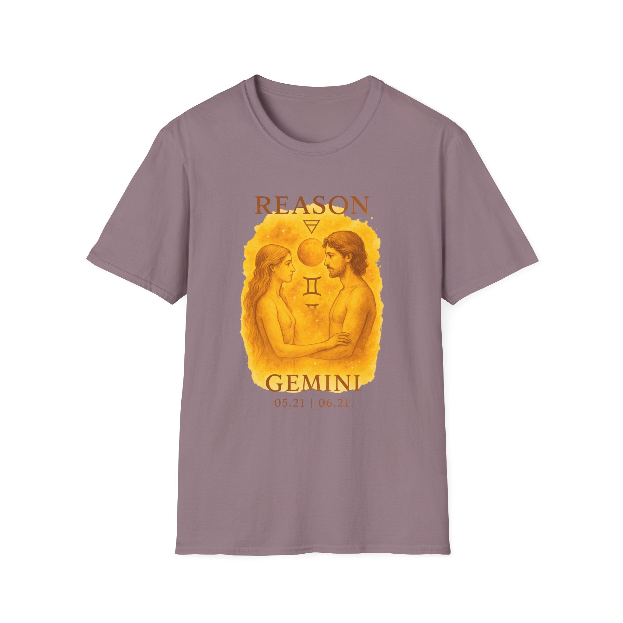 Gemini Zodiac T-Shirt - Astrology Lovers Unisex Tee | Born 05/21 to 06/21