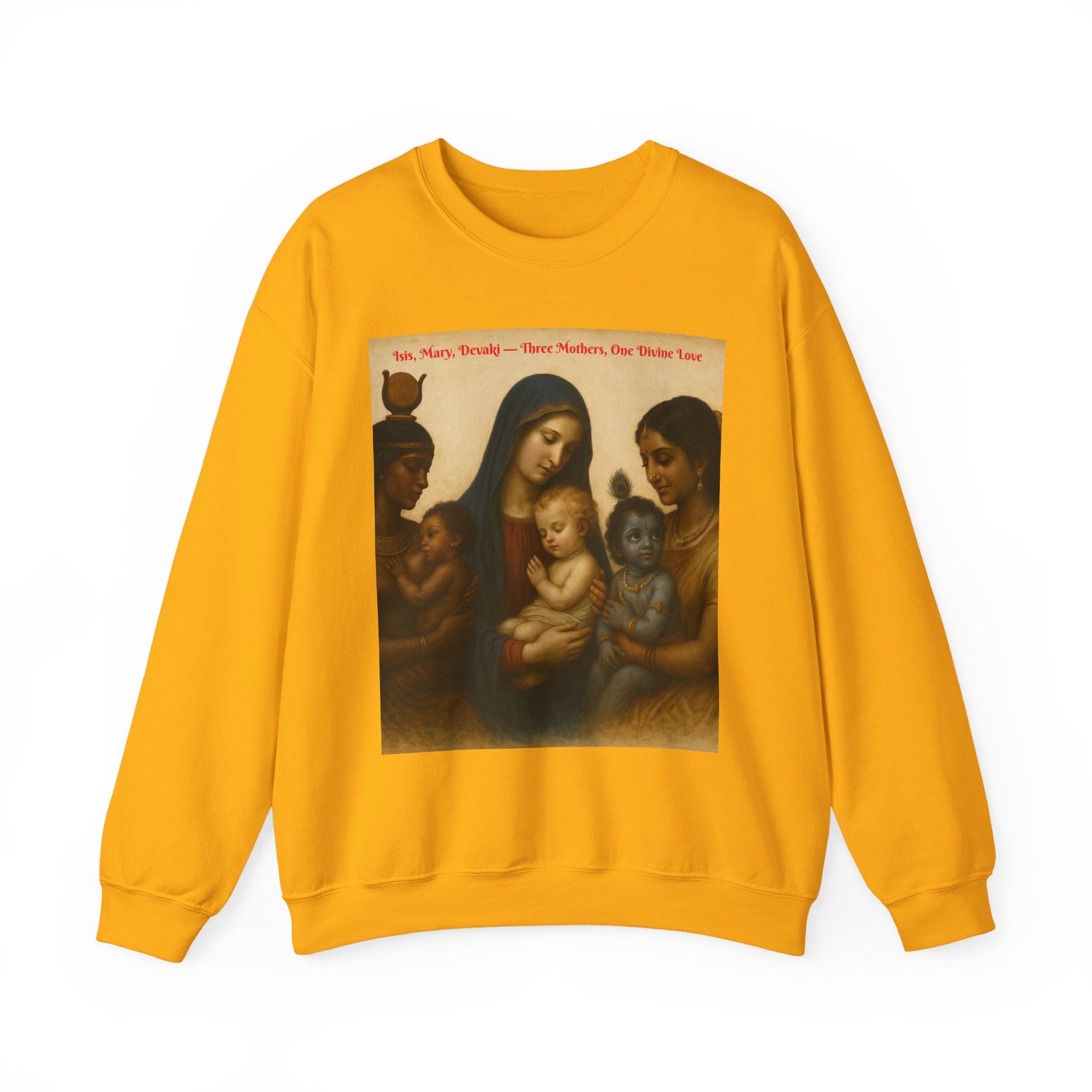 Divine Motherhood, Isis, Mary, Devaki - Unisex Heavy Blend™ Crewneck Sweatshirt