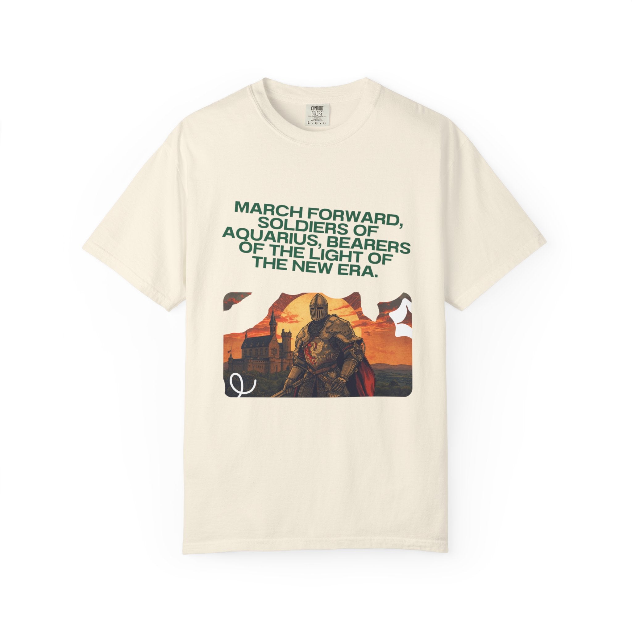 Aquarius Era T-Shirt — "March Forward, Soldiers of Aquarius"