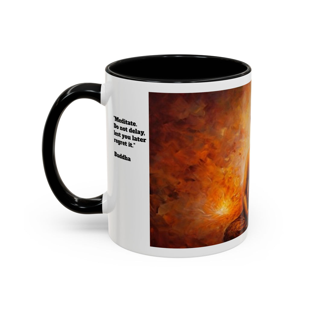 Meditative Buddha Coffee Mug | Zen Tea Cup for Yoga Lovers, Gift for