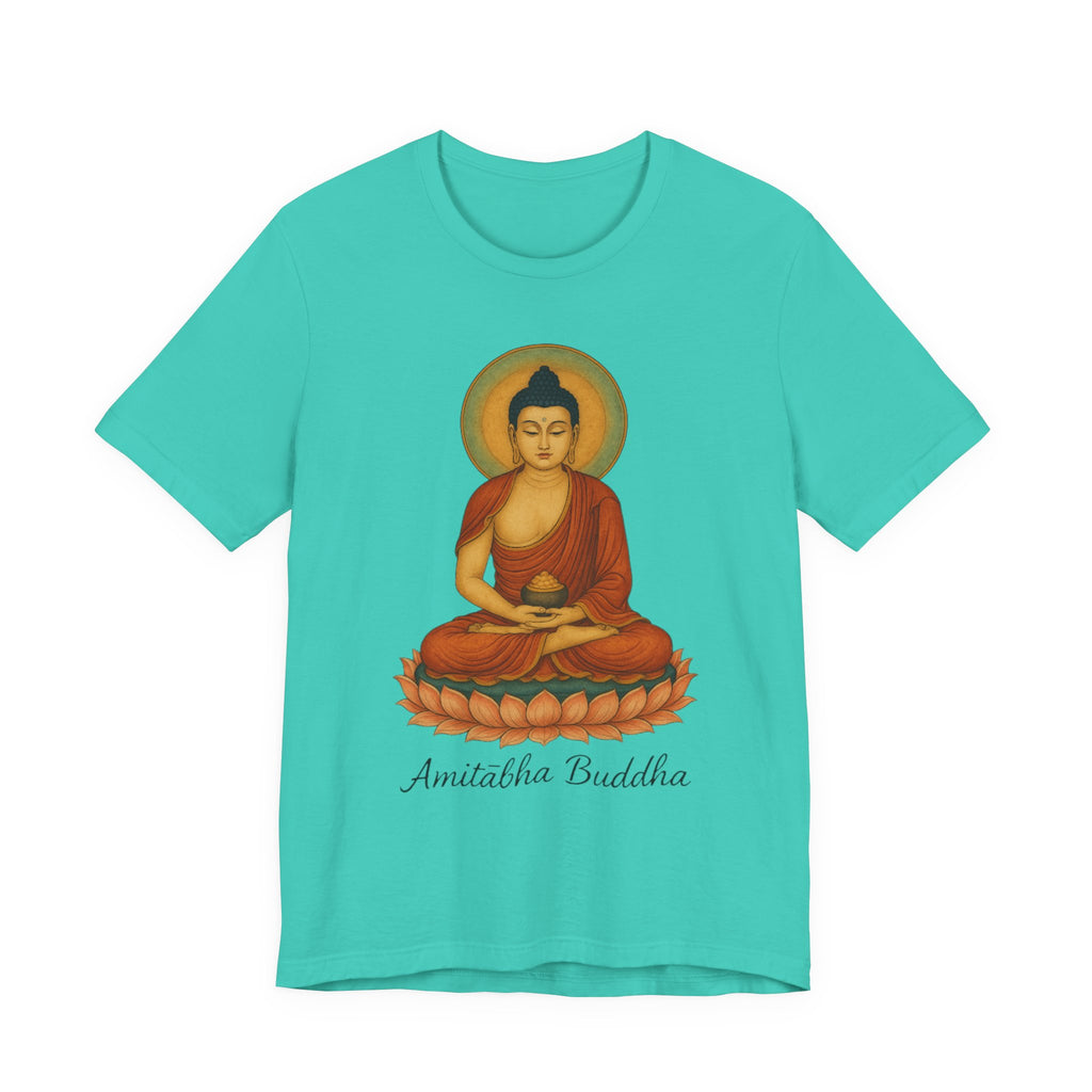 Amitabha Buddha Unisex Jersey Tee, Spiritual Shirt, Meditation, Buddhism, Yoga