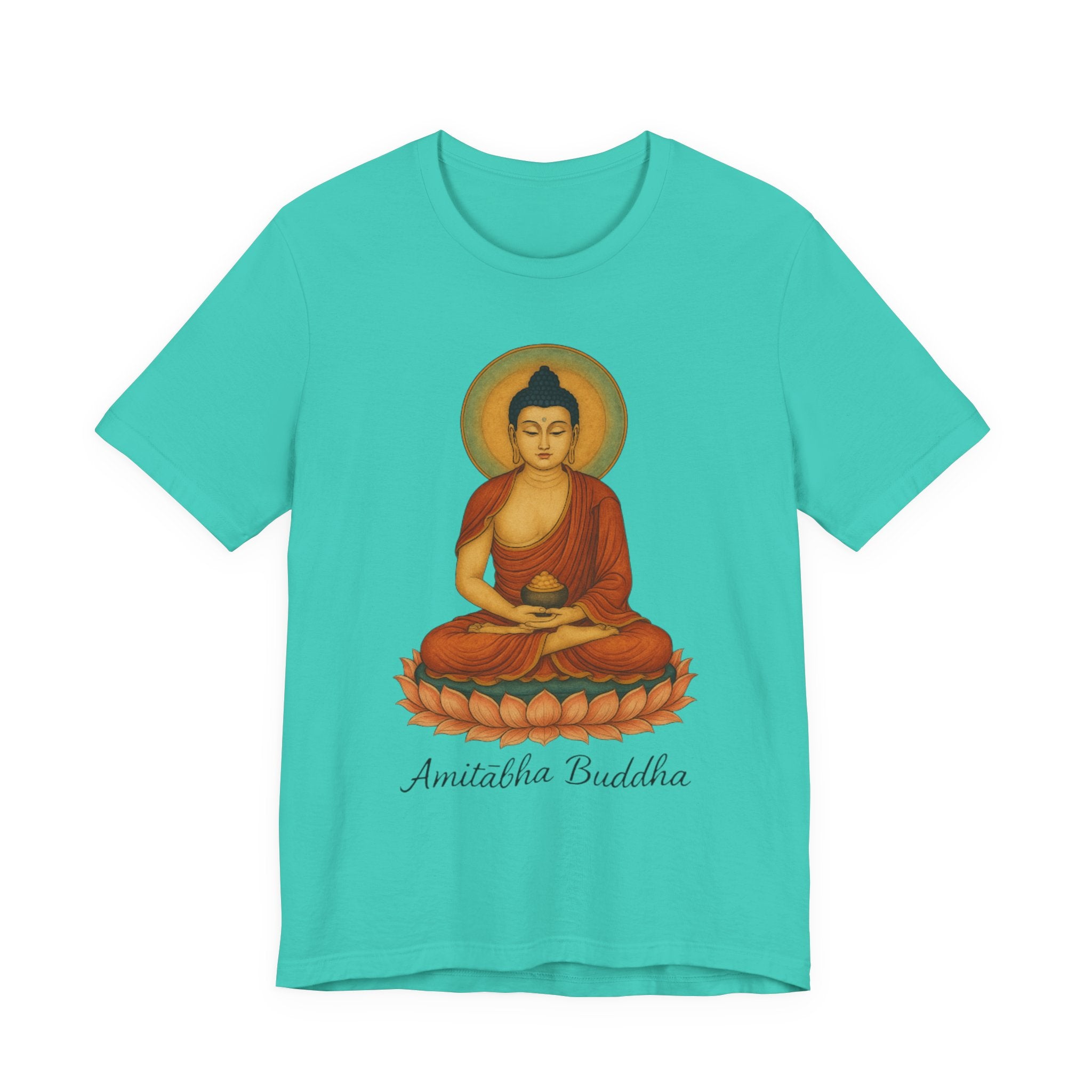 Amitabha Buddha Unisex Jersey Tee, Spiritual Shirt, Meditation, Buddhism, Yoga