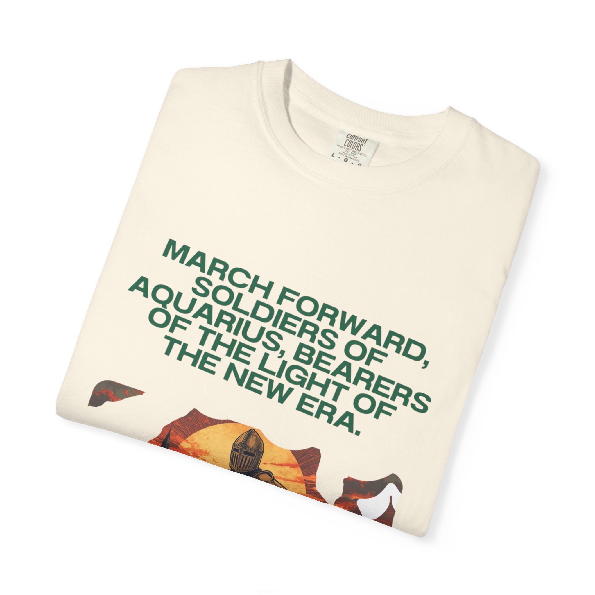 Aquarius Era T-Shirt — "March Forward, Soldiers of Aquarius"