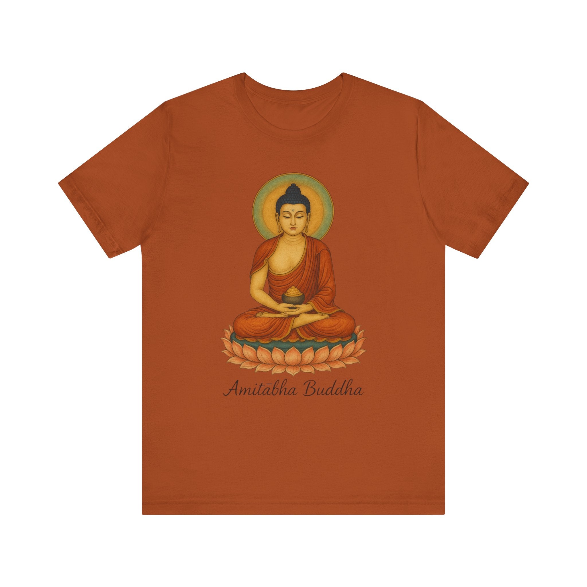 Amitabha Buddha Unisex Jersey Tee, Spiritual Shirt, Meditation, Buddhism, Yoga